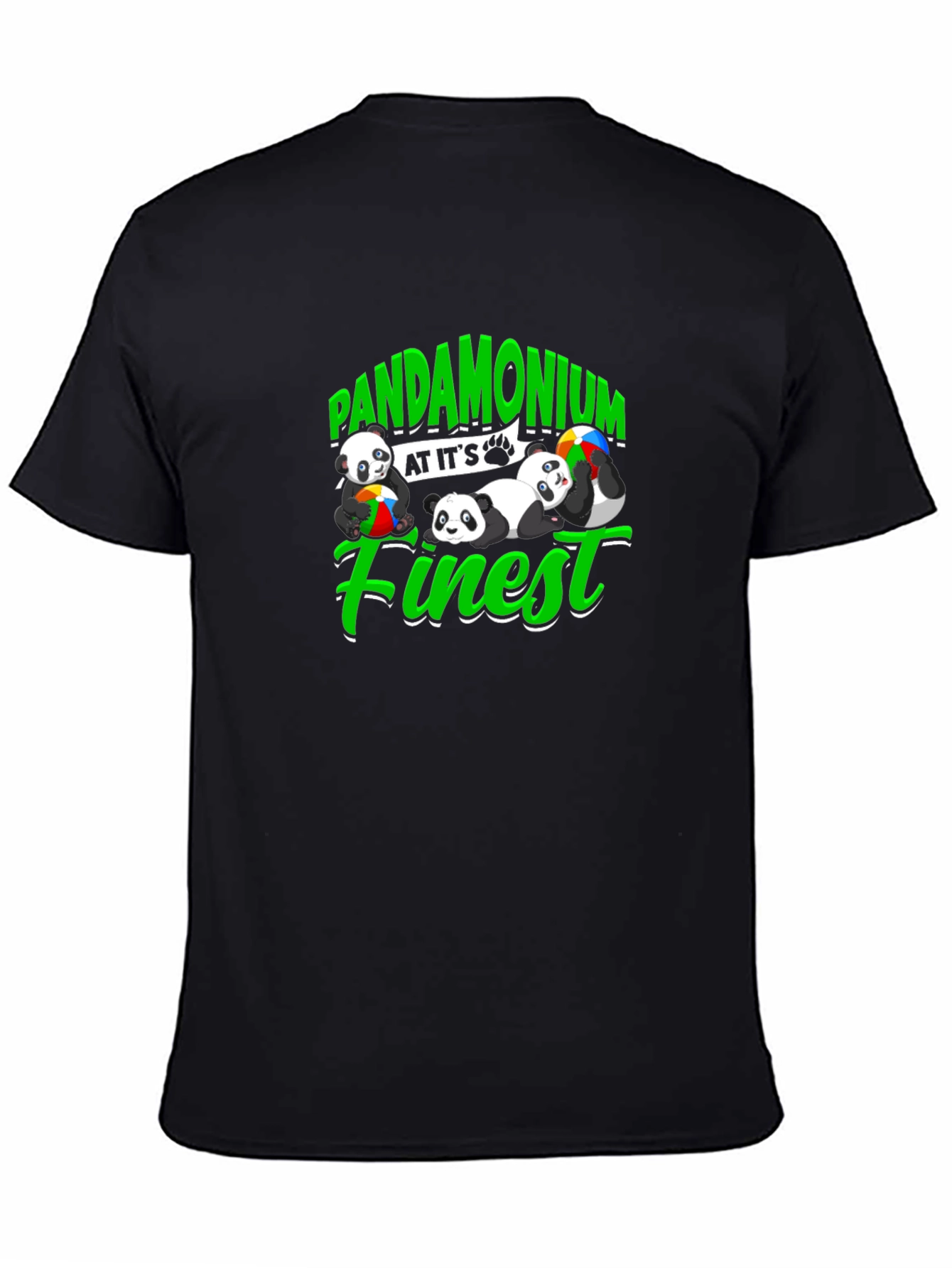 Black Pandamonium at it's Finest T-Shirt view 4