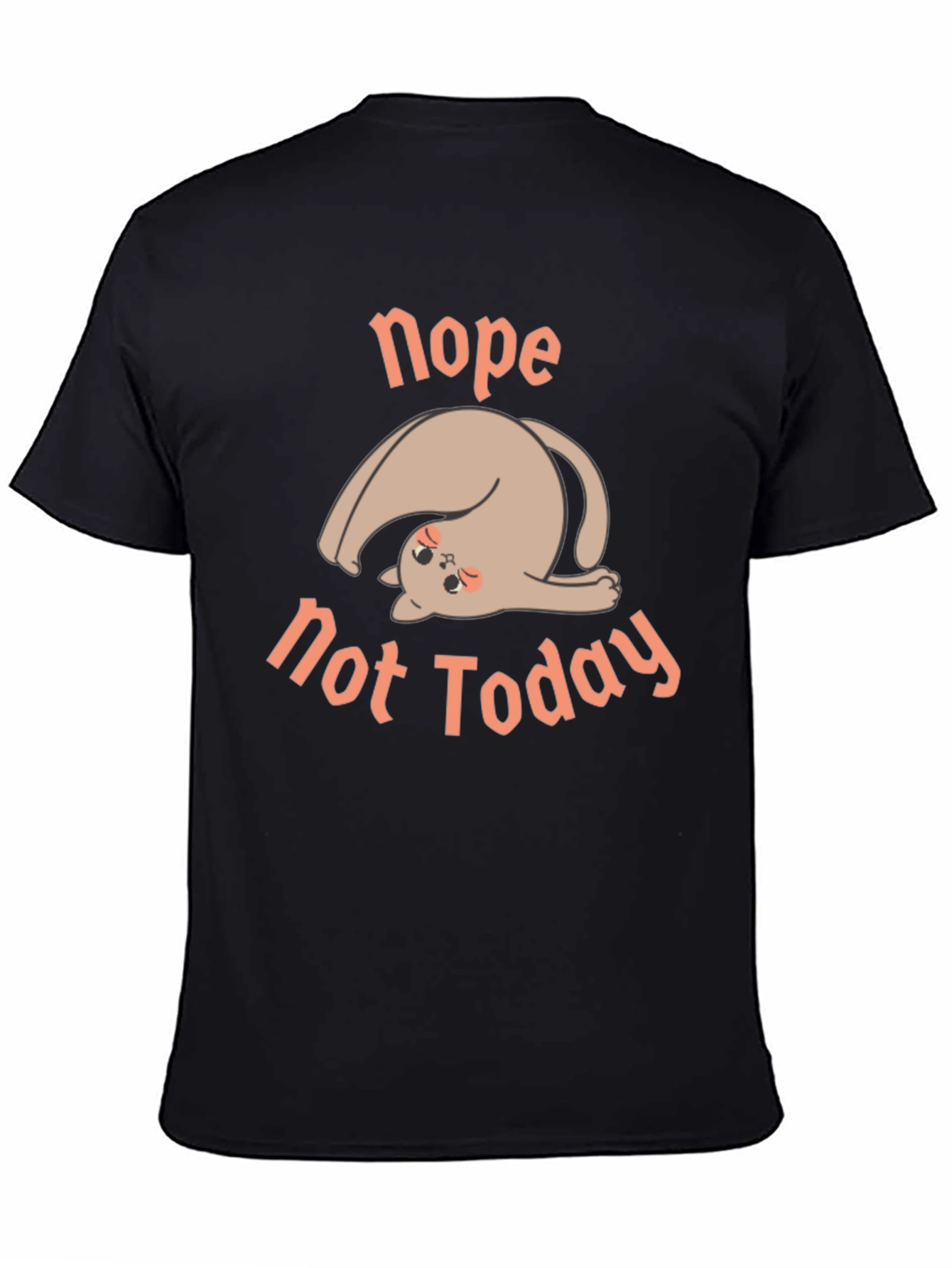 Black Nope Not Today Graphic Tee - Relaxed Fit view 4