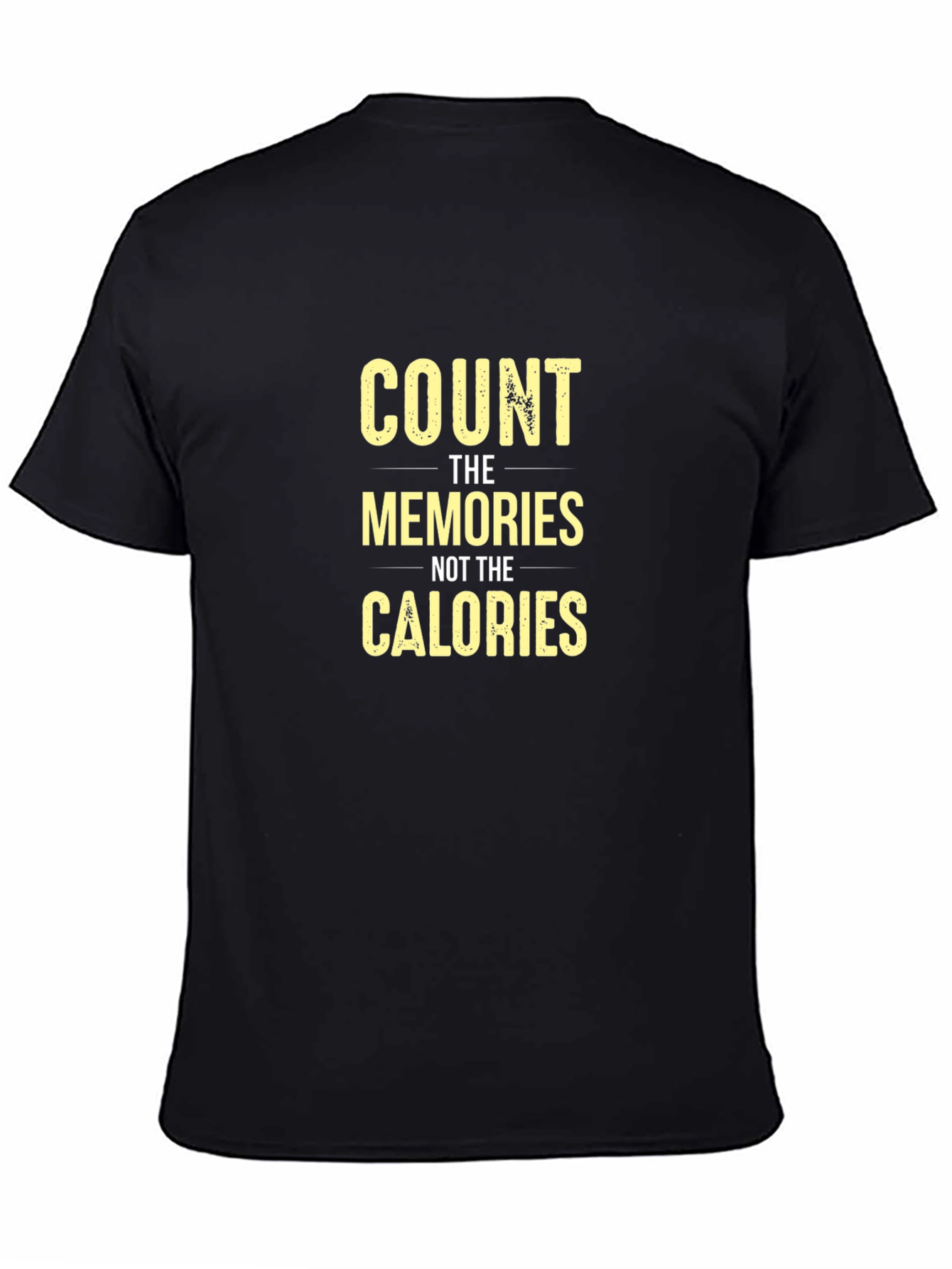 Black Count Memories Not Calories Graphic Tee view 4