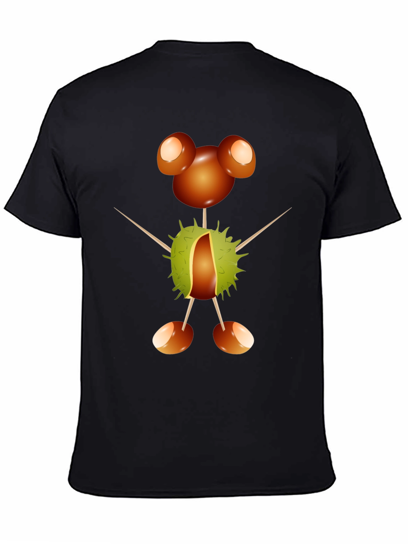 Black Chestnut Character Graphic Tee view 4