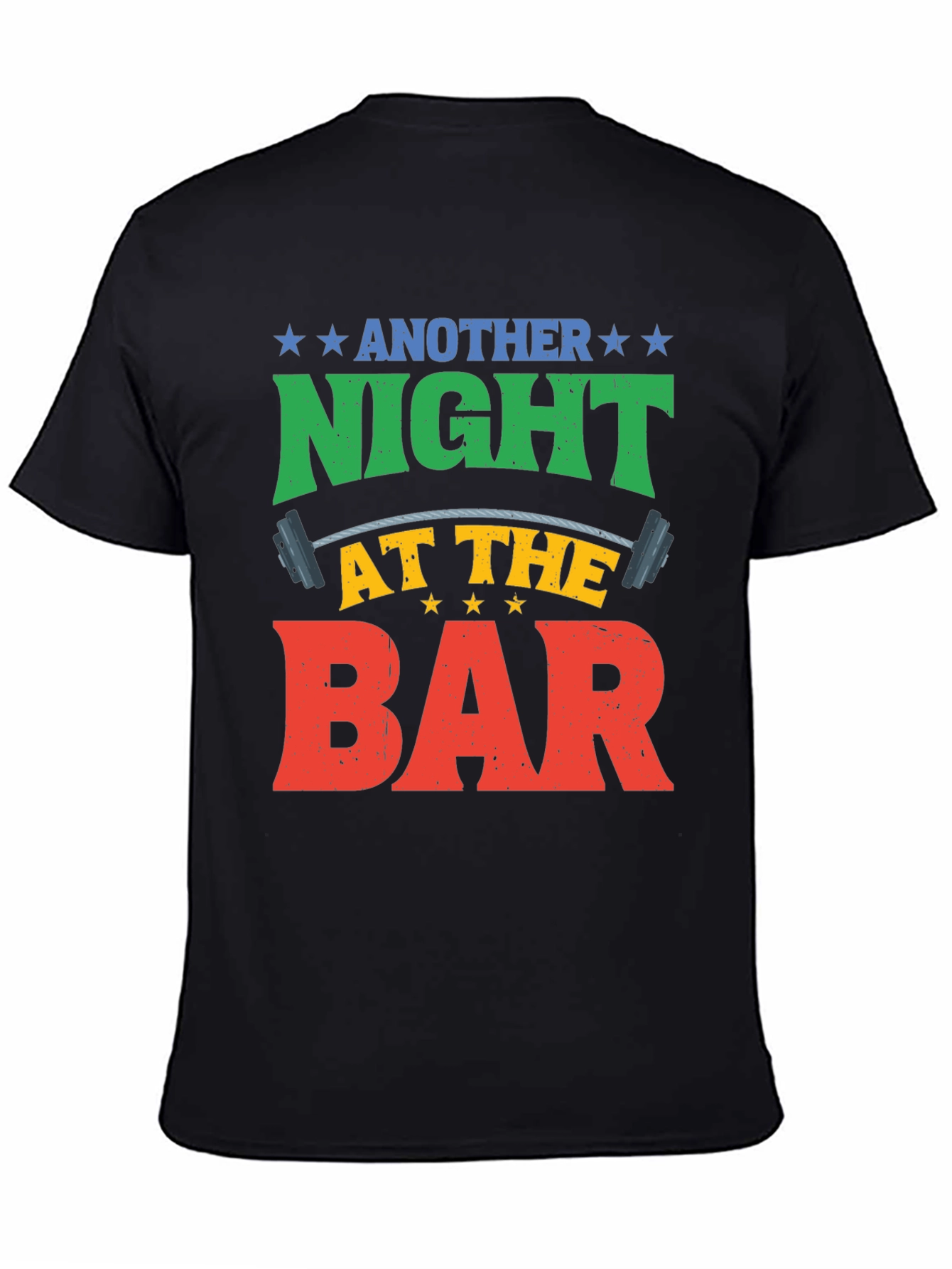 Black Another Night at the Bar Workout T-Shirt view 4