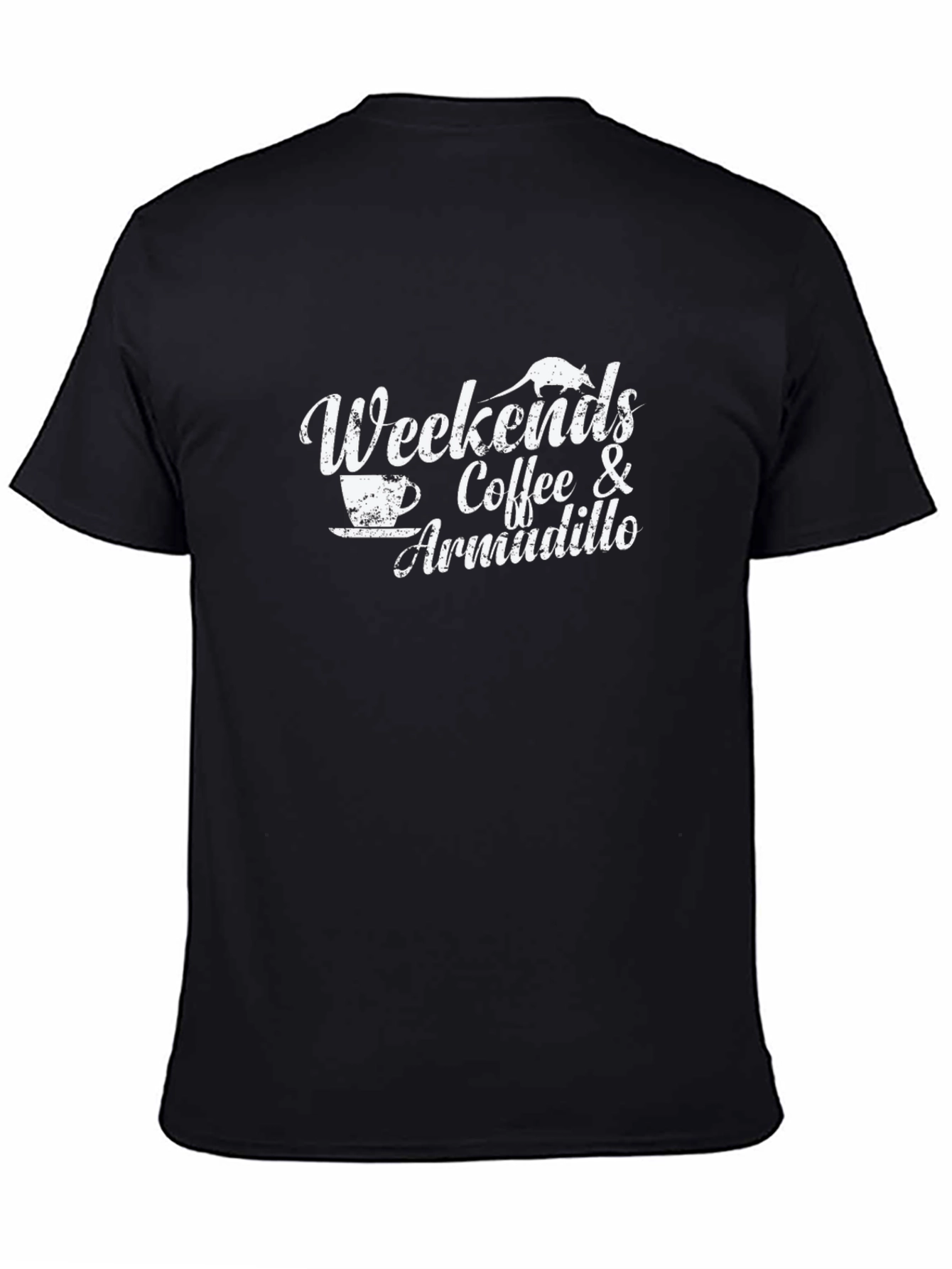 Black Weekends Coffee & Armadillo Graphic T-Shirt view 4