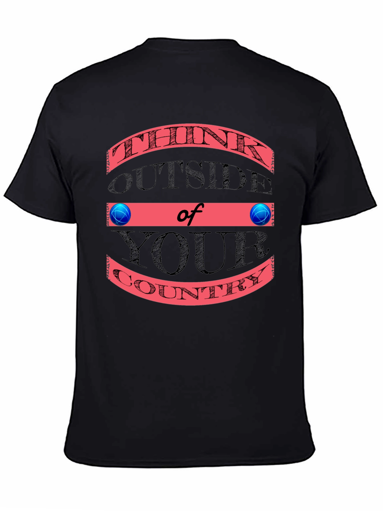 Black Think Outside T-Shirt view 4