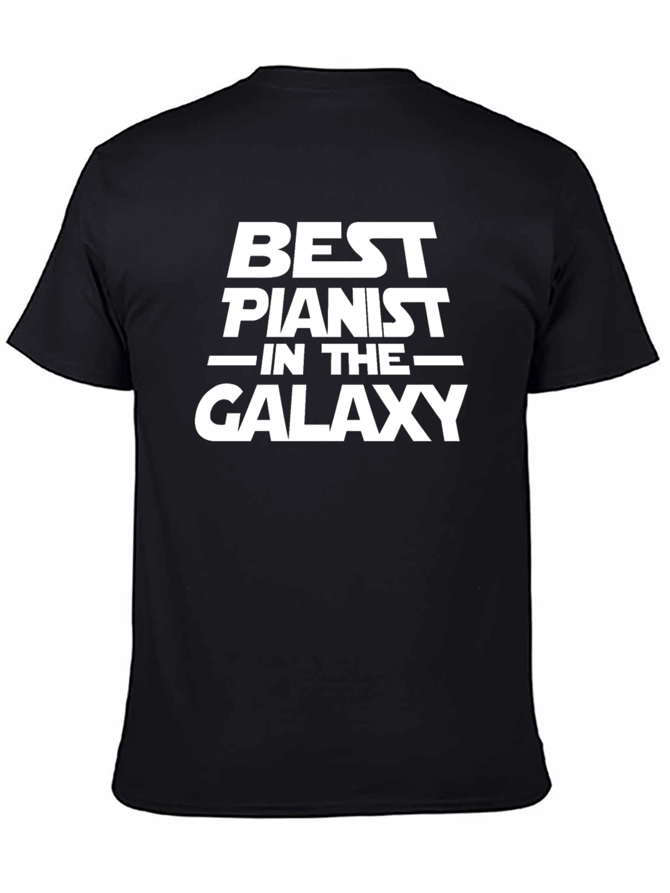 Black Best Pianist In The Galaxy T-Shirt view 4