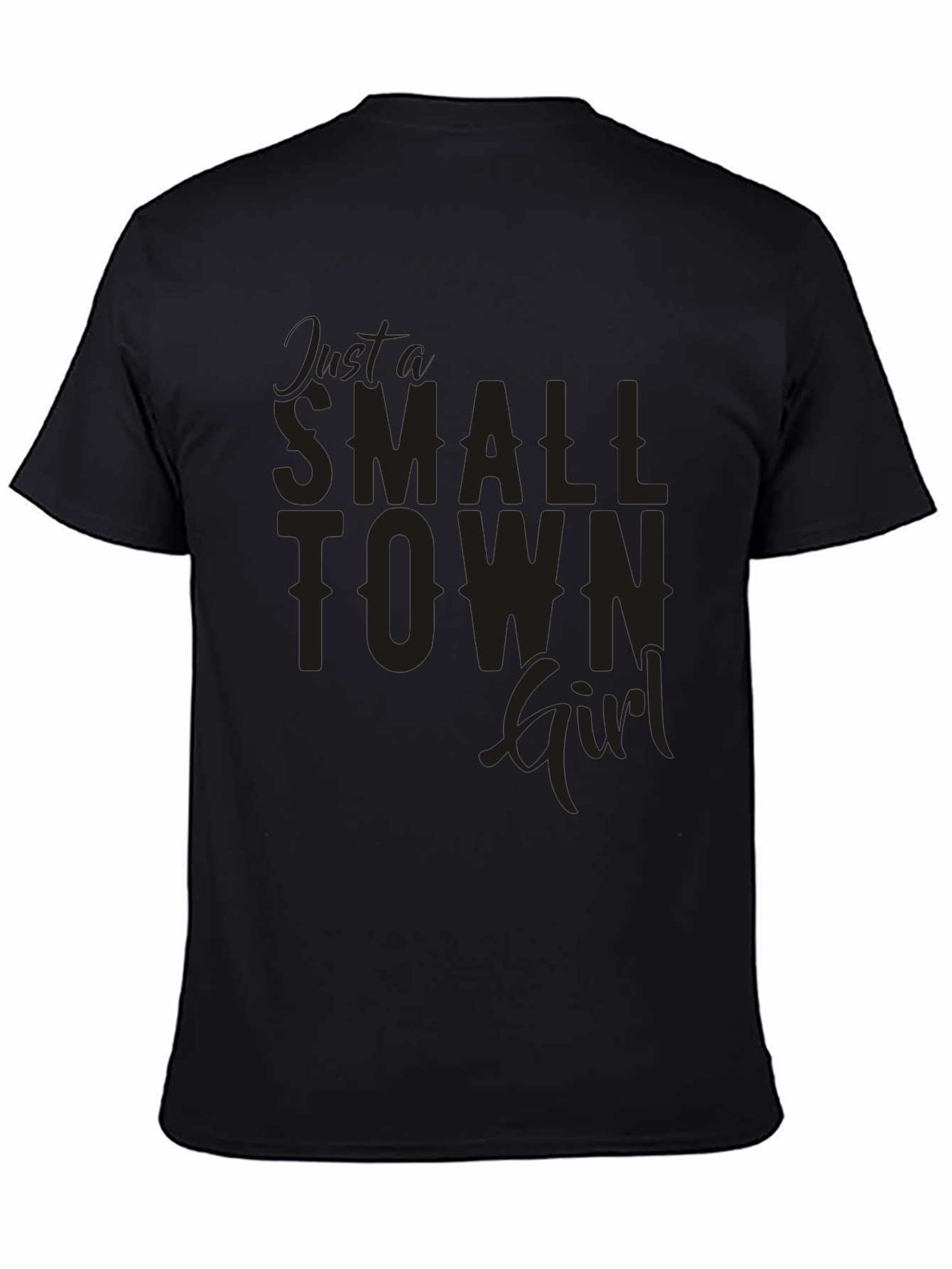 Black Just a Small Town Girl Graphic Tee view 4