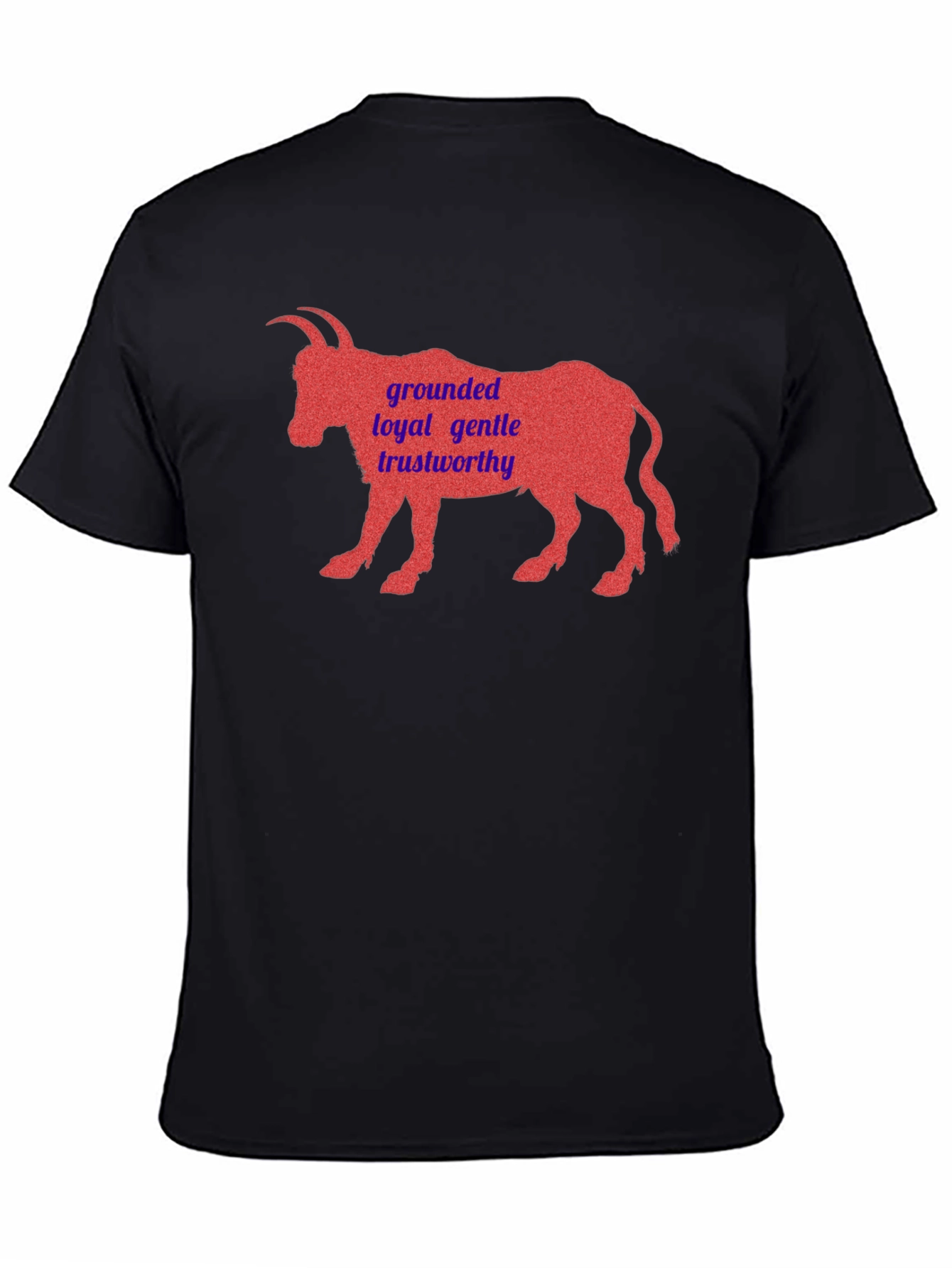 Black Grounded Goat Graphic Tee view 4