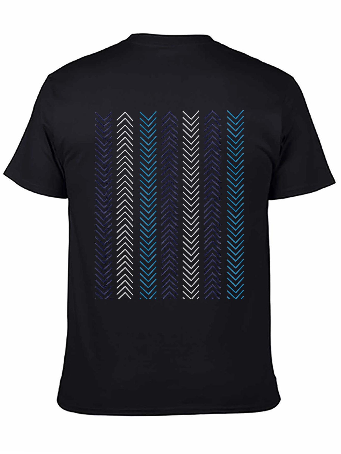 Black Arrow Stripe T-Shirt - Stylish Patterned Tee view 4