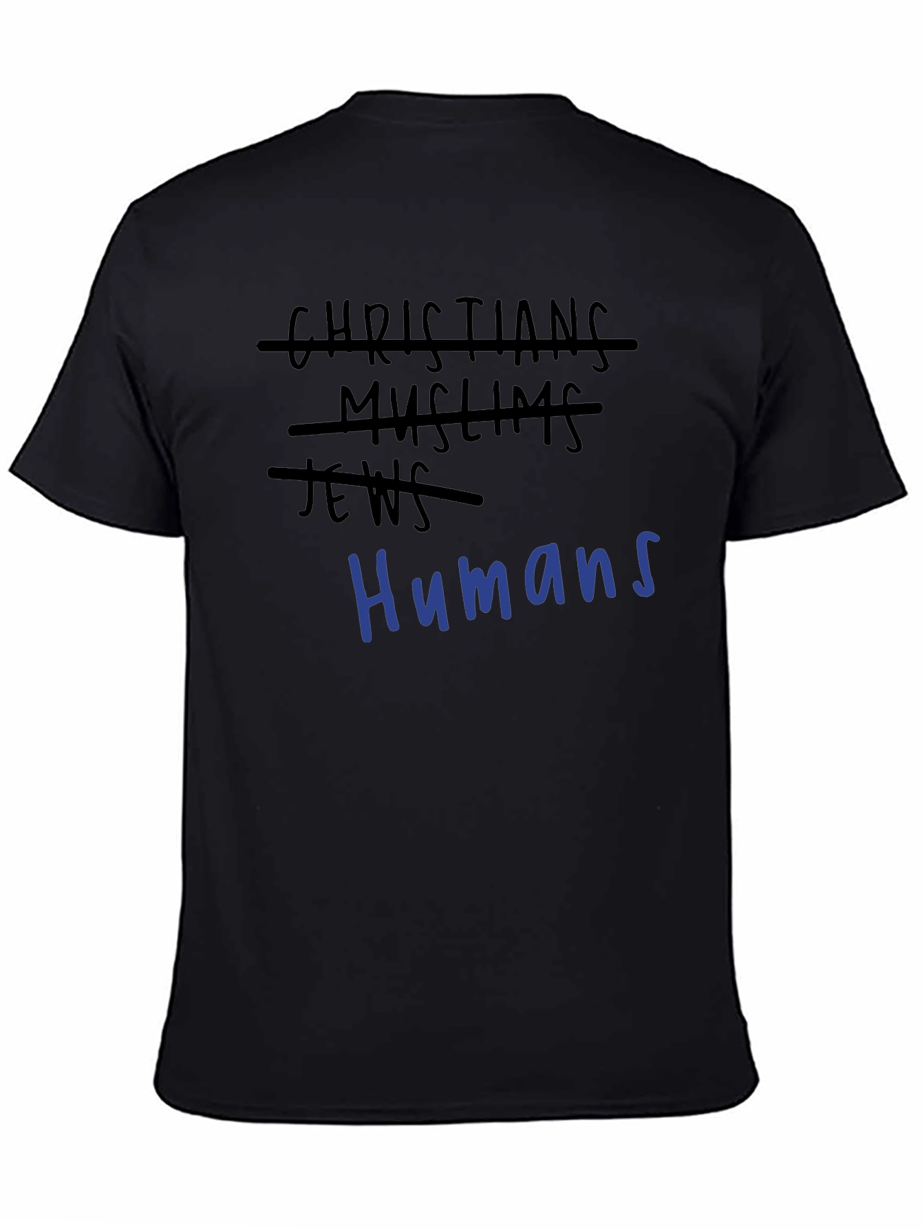 Black Humans T-Shirt - Unity Design view 4
