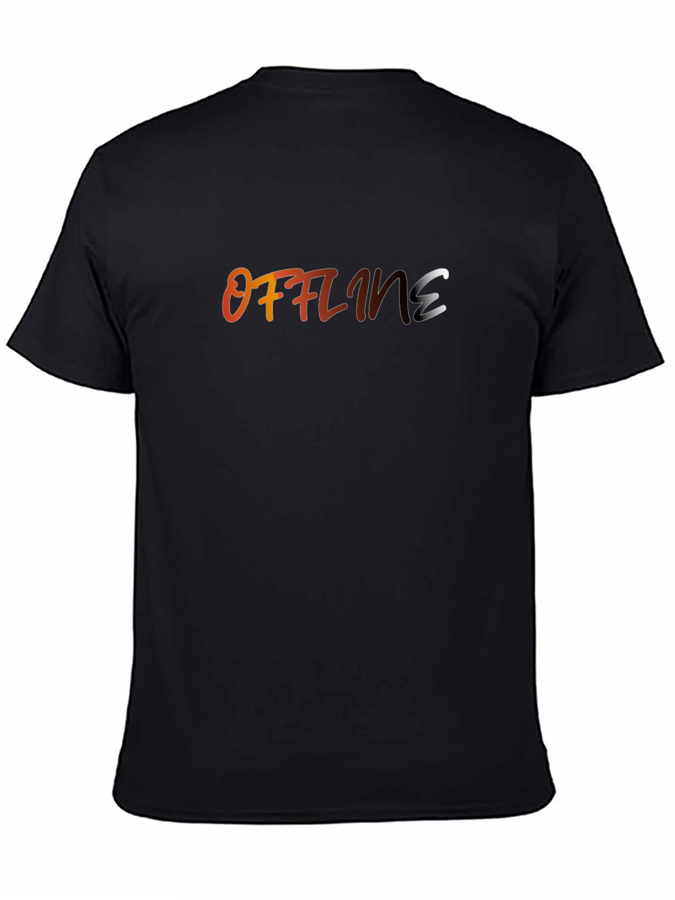 Black Offline Graphic T-Shirt - Stylish Casual Wear view 4