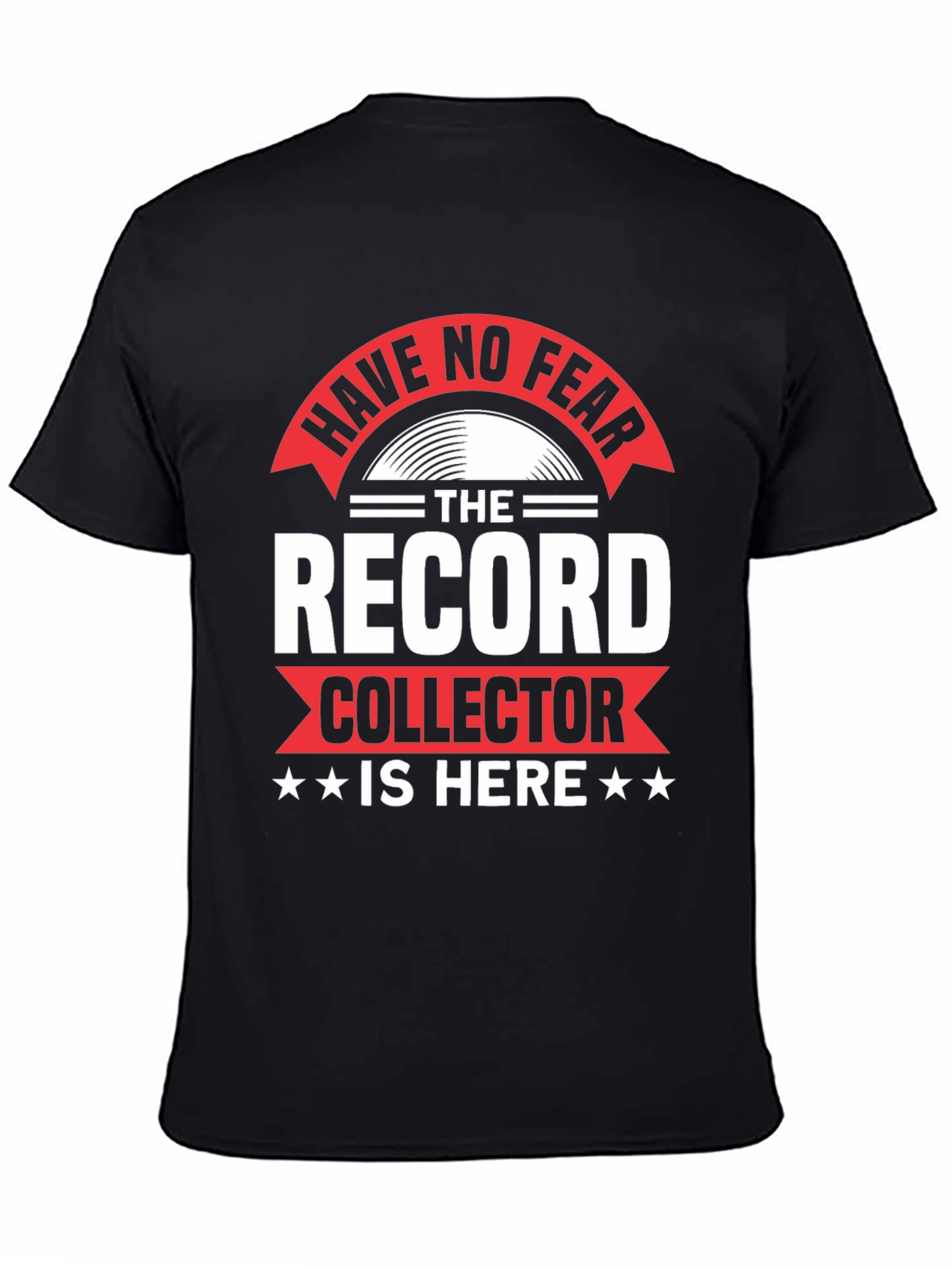 Black Have No Fear Record Collector Graphic T-Shirt view 4