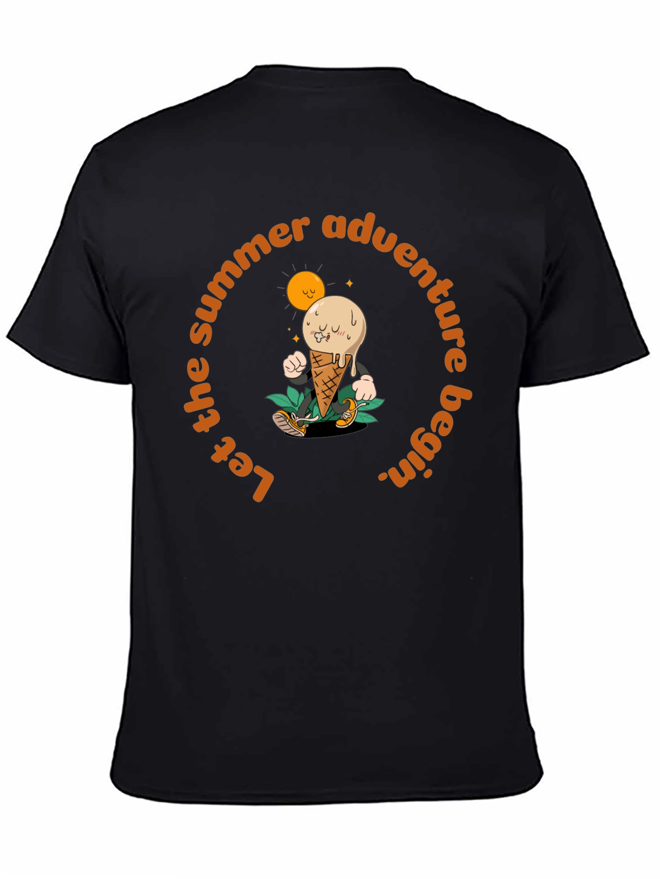 Black Summer Adventure Black T-Shirt view 4