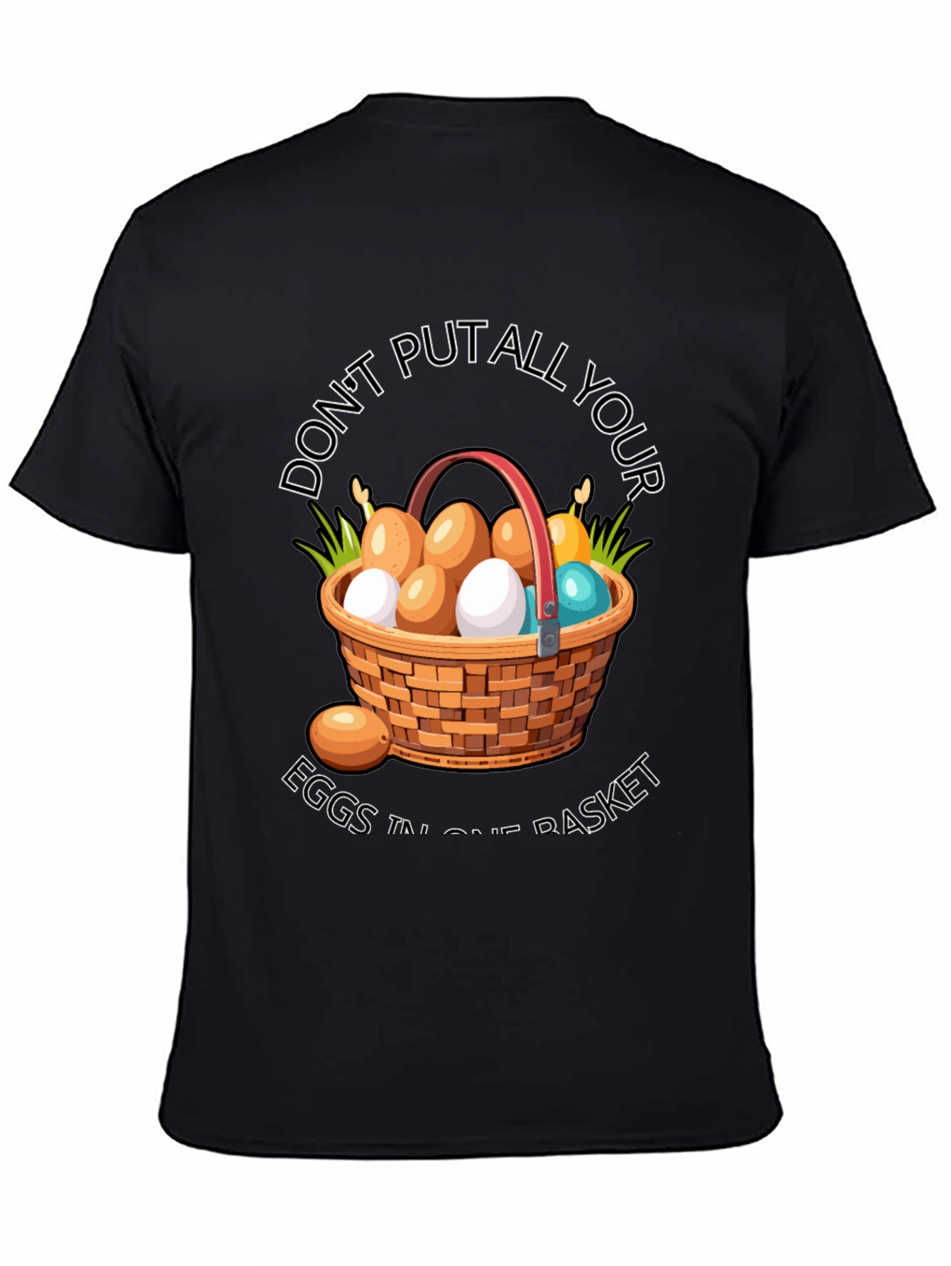Black Don't Put All Your Eggs T-Shirt view 4
