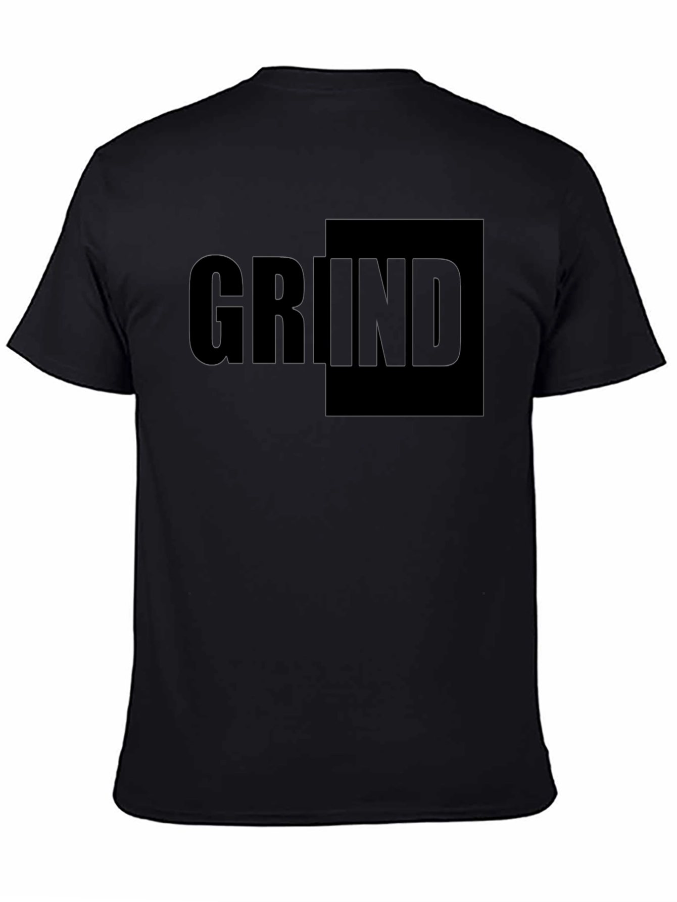 Black Men's Black Grind Graphic T-Shirt view 4