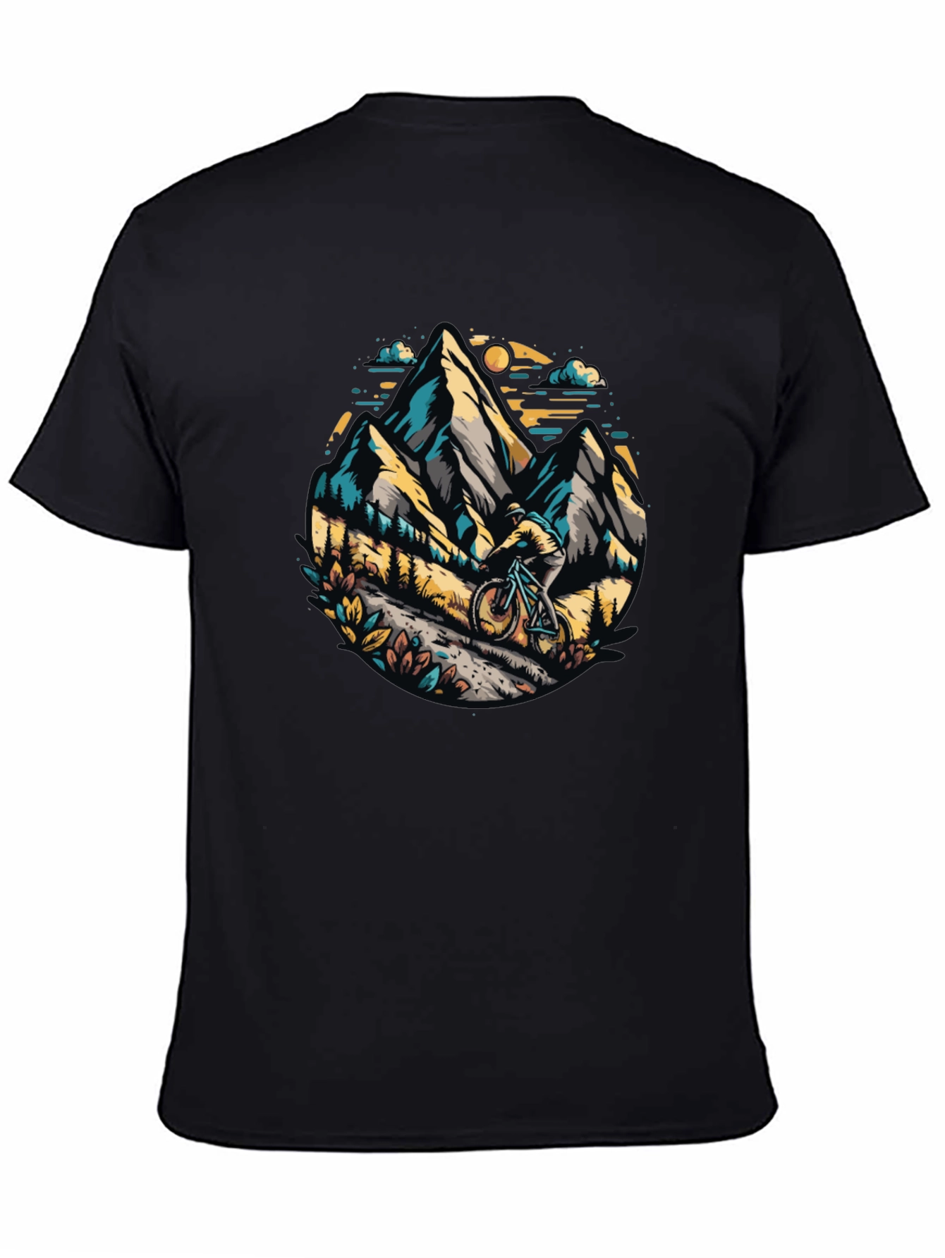 Black Mountain Biker Graphic Tee - Adventure Awaits! view 4