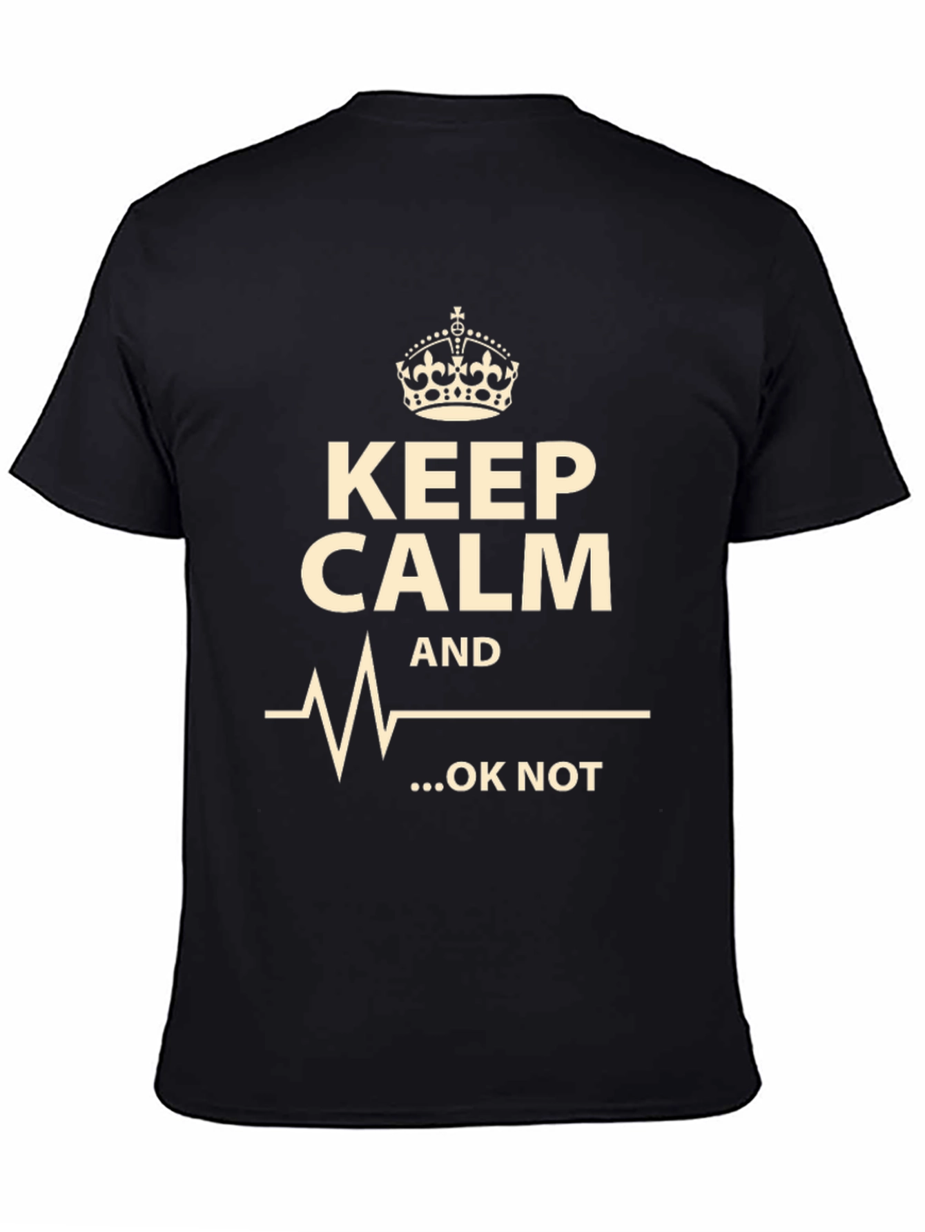Black Keep Calm ...OK Not T-Shirt view 4