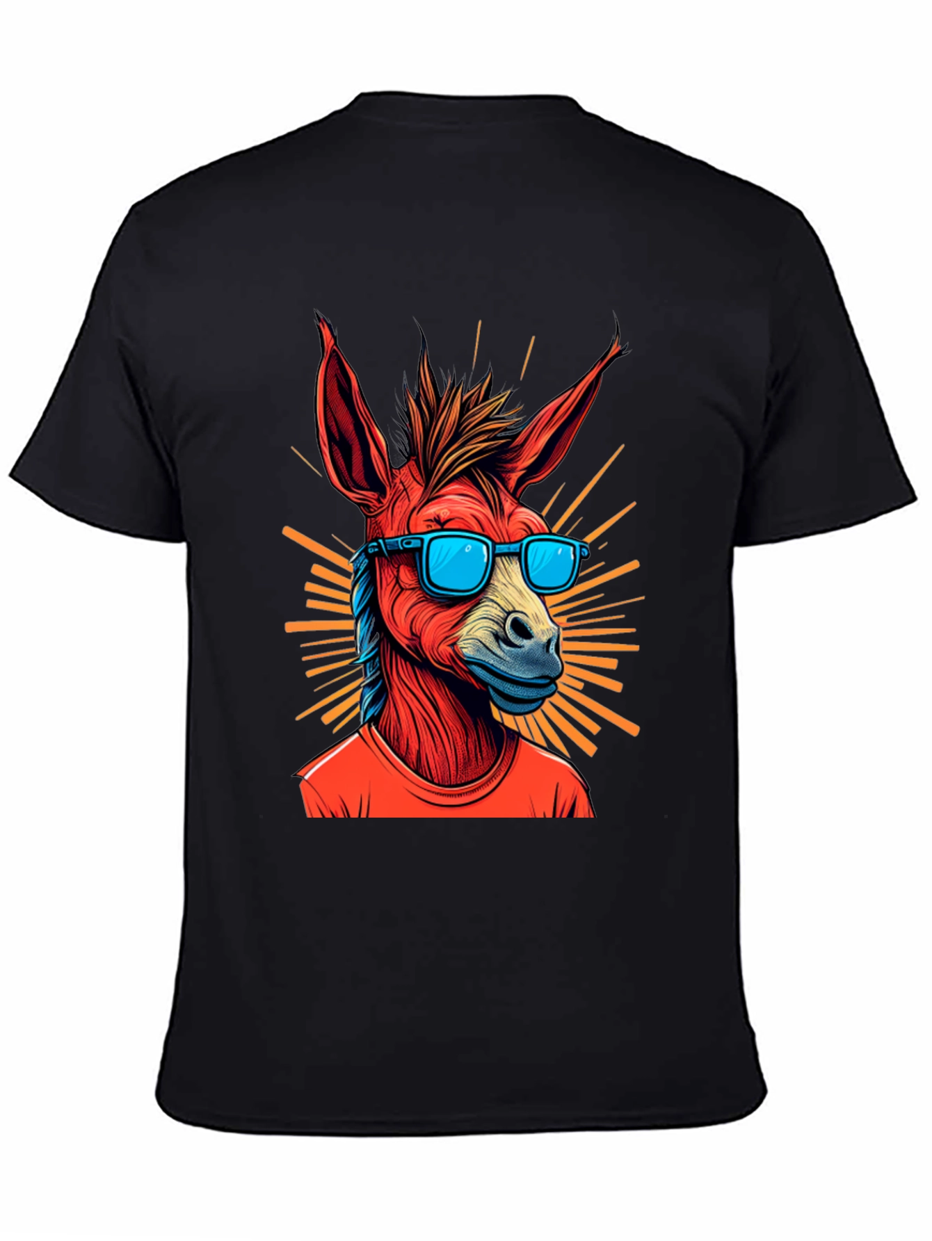 Black Cool Donkey Tee: Stylish & Unique Graphic T-Shirt view 4