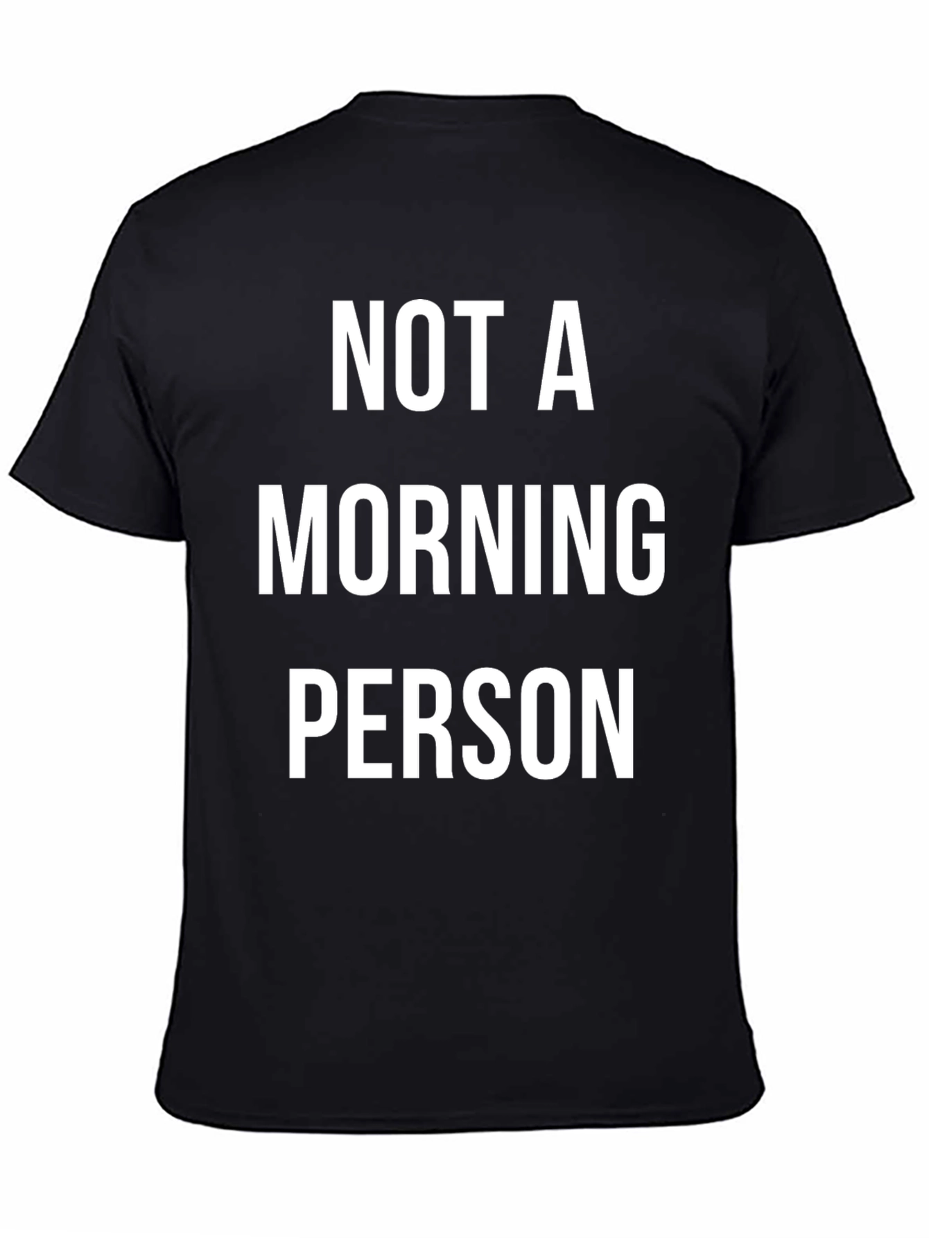 Black Not A Morning Person Graphic Tee view 4