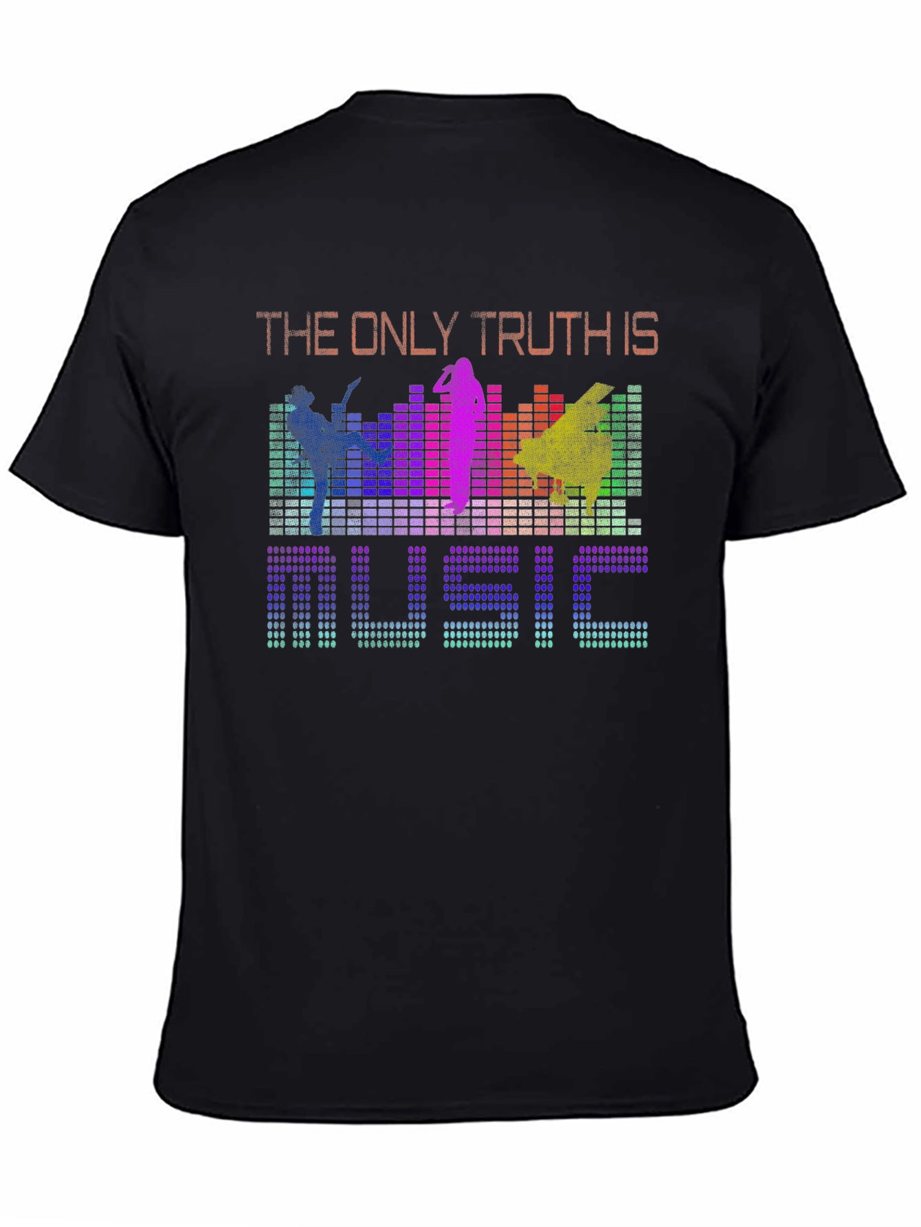Black Music is the Only Truth Graphic Tee - Colorful view 4