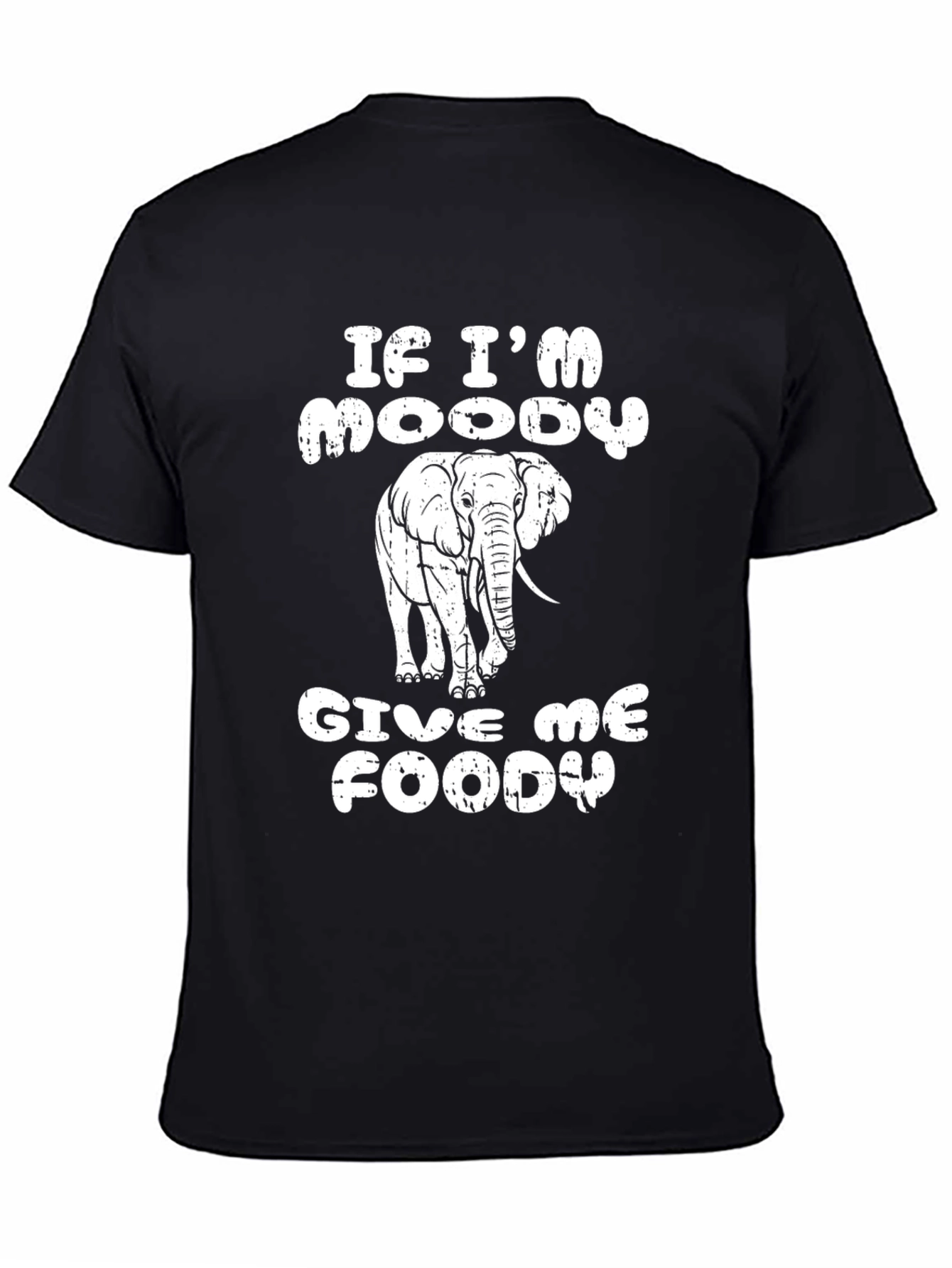 Black Moody Elephant Tee - Give Me Foody! view 4