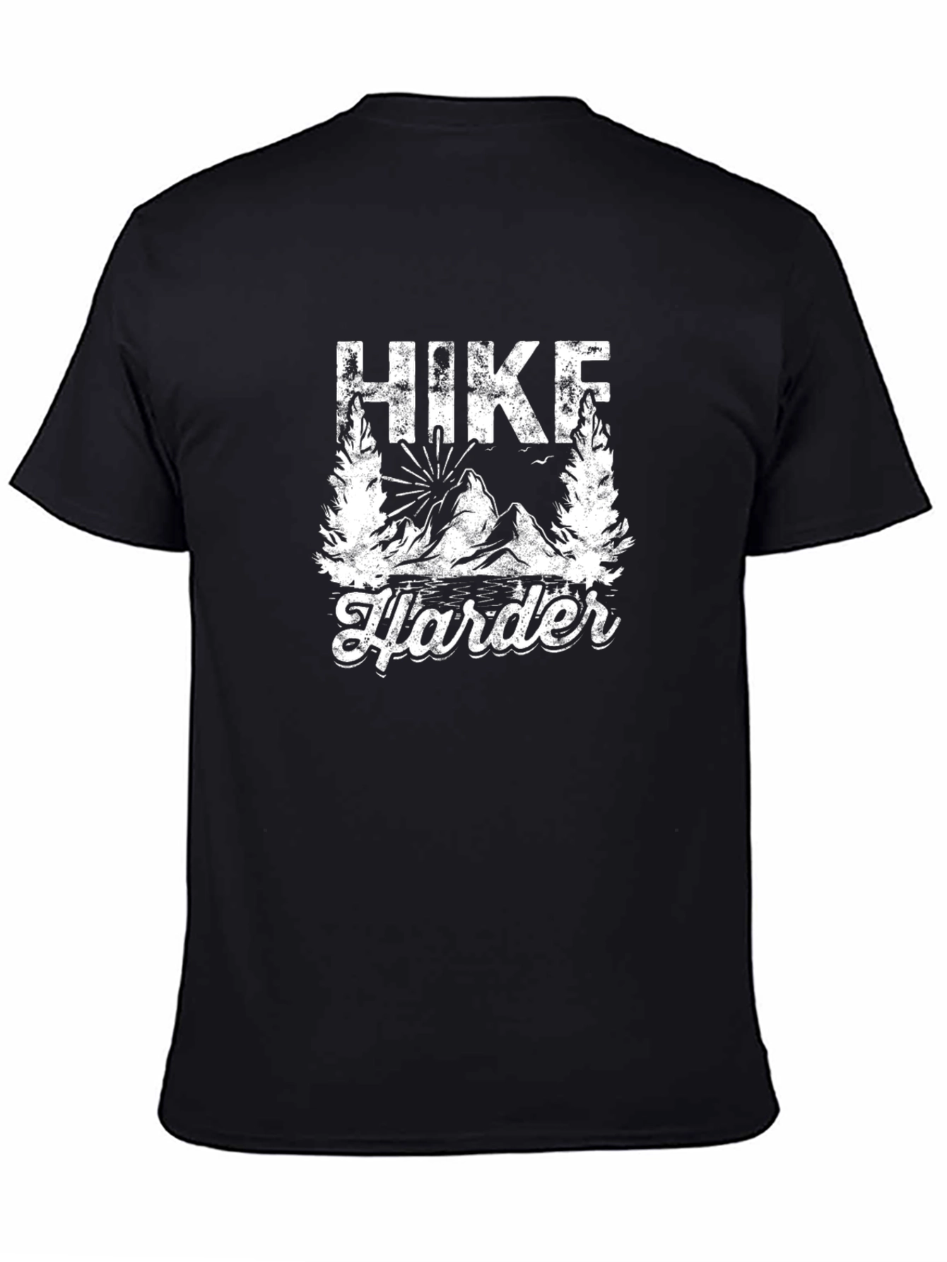 Black Hike Harder Graphic Tee - Adventure Ready Shirt view 4