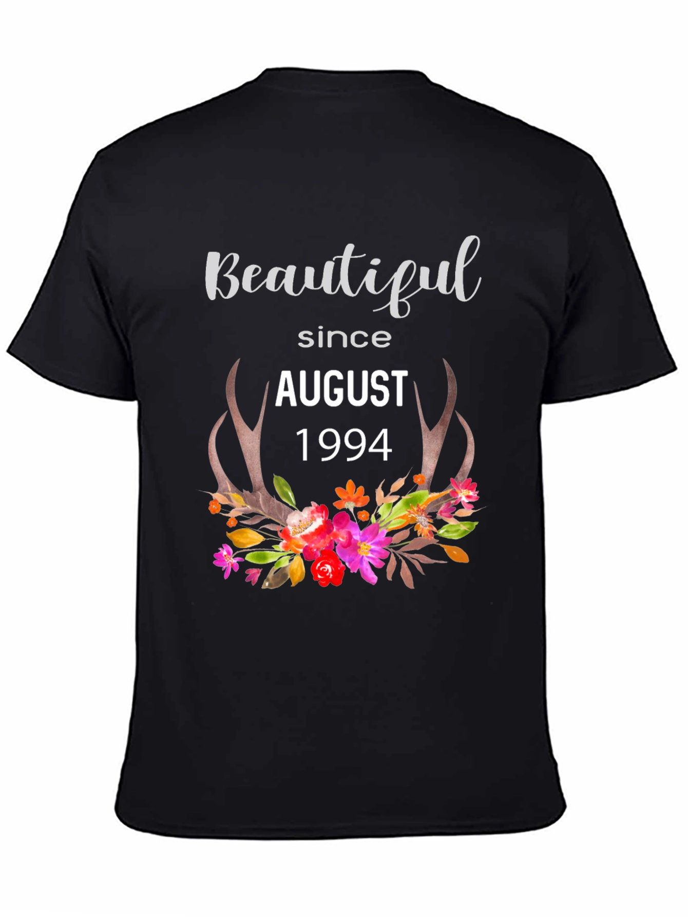 Beautiful Since August 1994 Floral T-Shirt - 4
