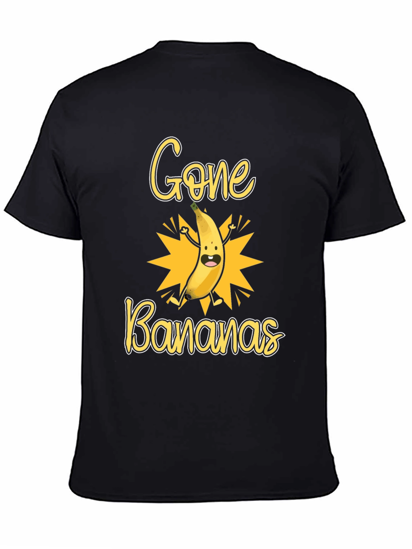 Black Gone Bananas Graphic Tee - Quirky Banana Design view 4