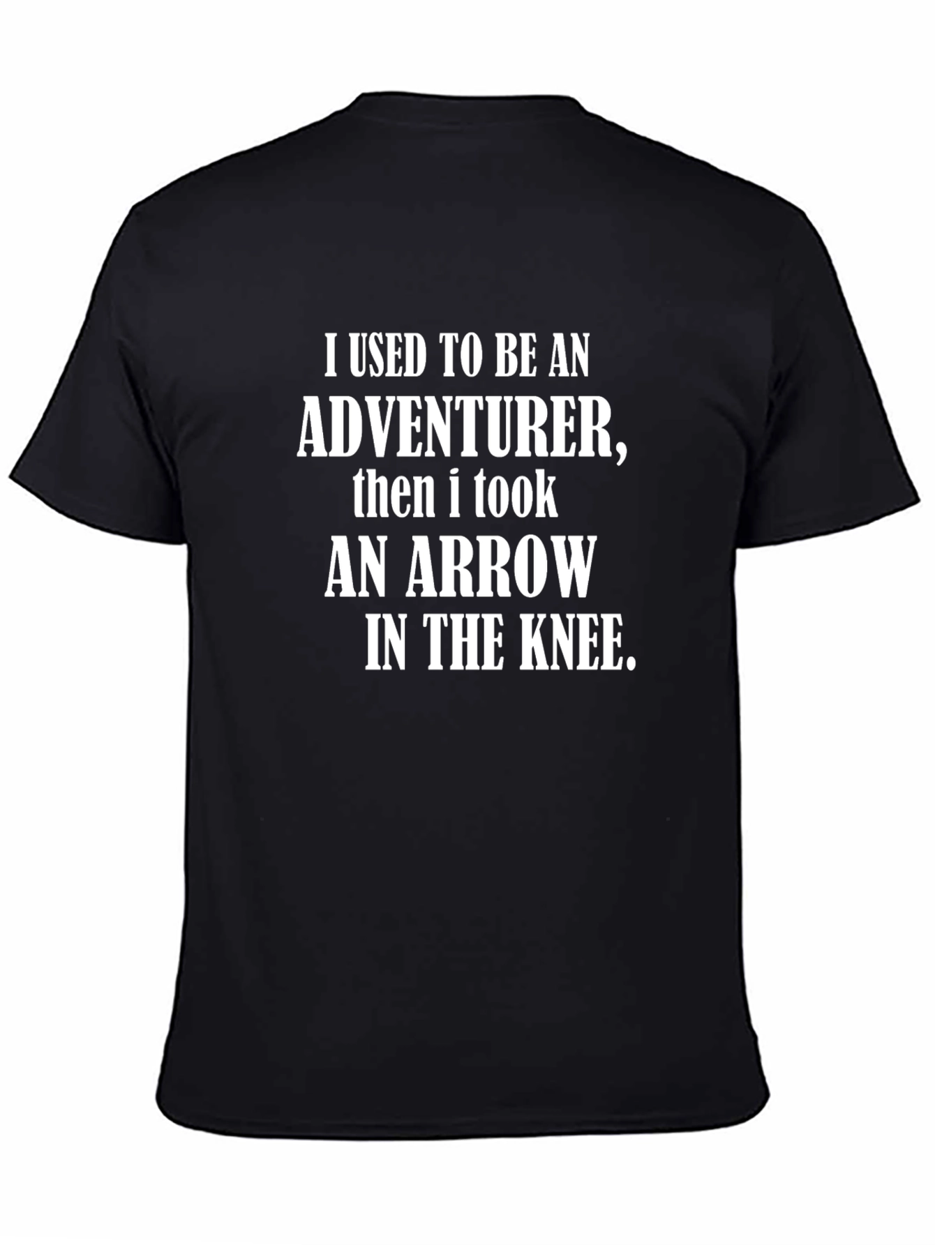 Black Adventurer Arrow Knee T-Shirt - Black view 4