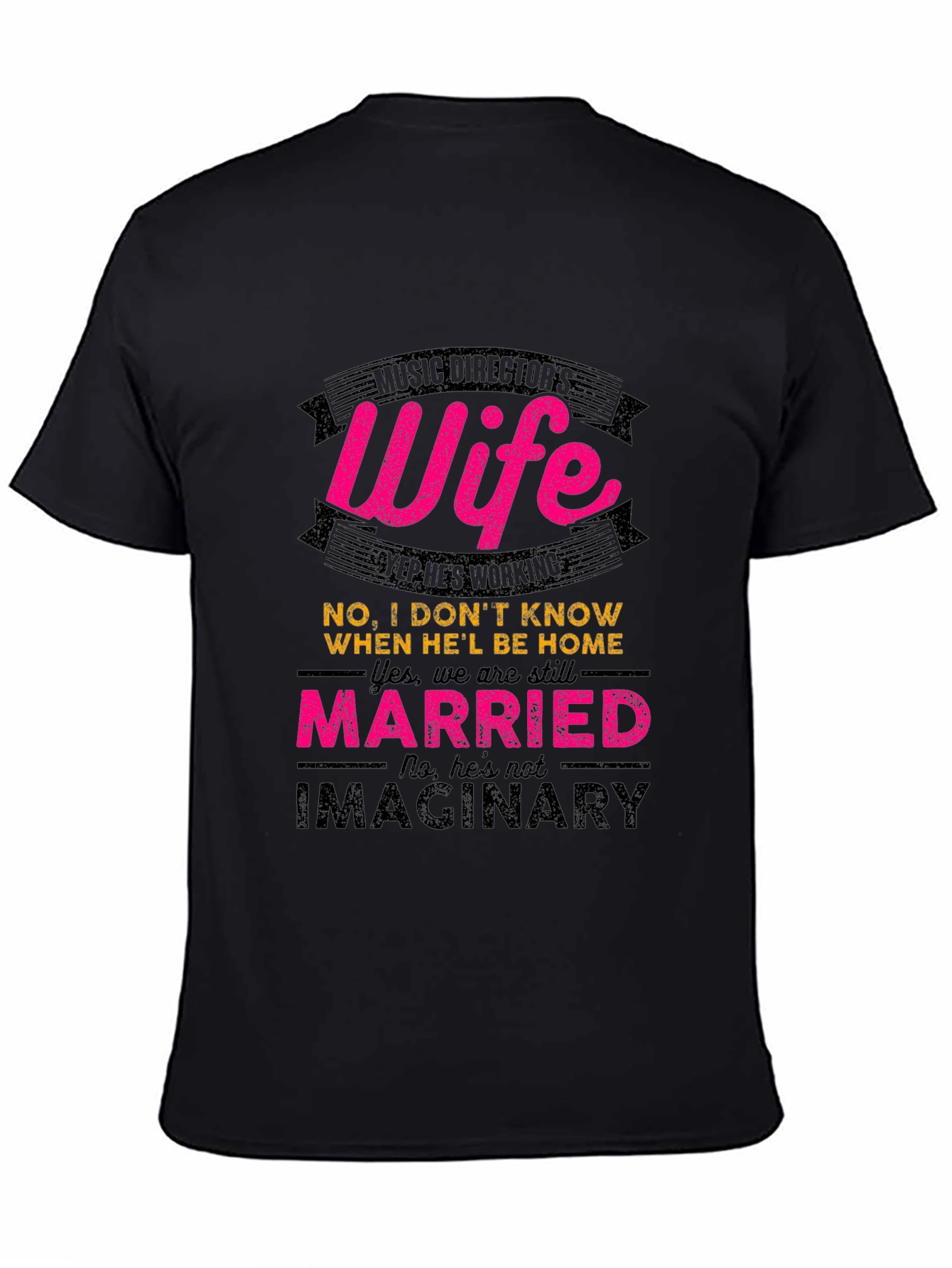 Black Music Director's Wife T-Shirt view 4