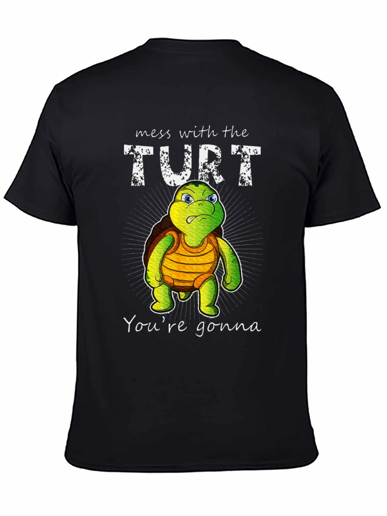 Black Mess With The Turt T-Shirt view 4