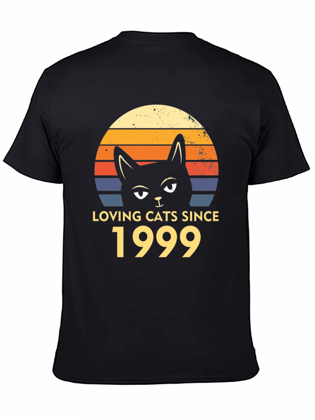 Black Loving Cats Since 1999 T-Shirt view 4