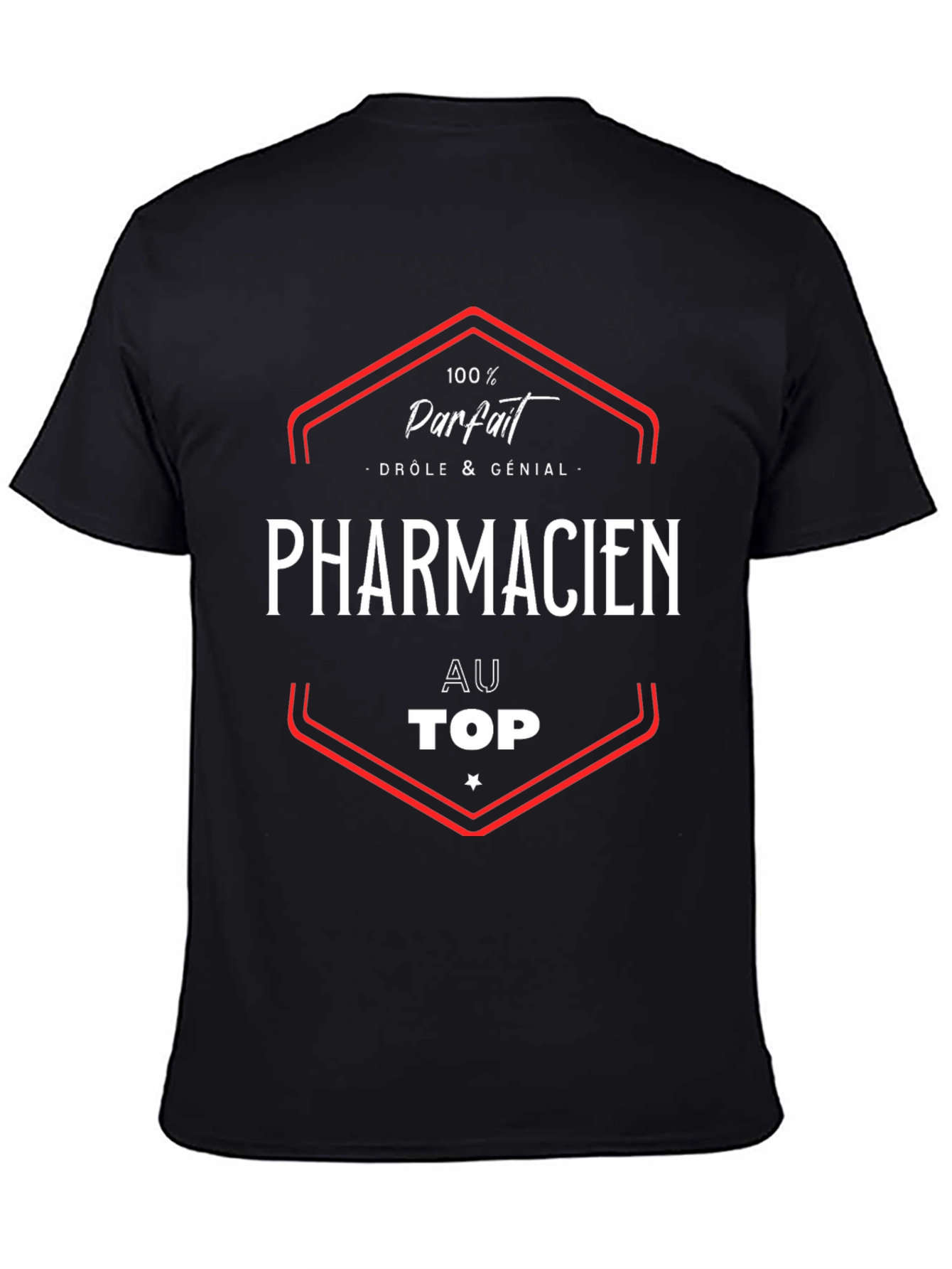 Black Pharmacie T-Shirt - 100% Parfait, Drôle & Génial view 4