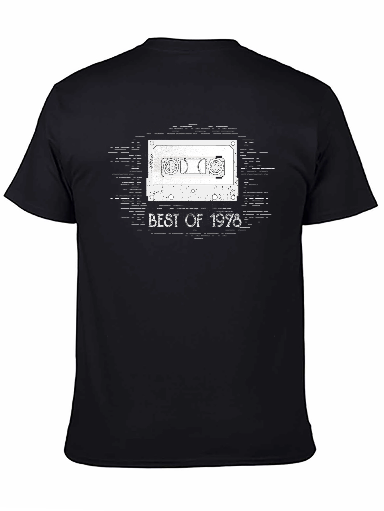 Black Best of 1978 Cassette Tape T-Shirt view 4