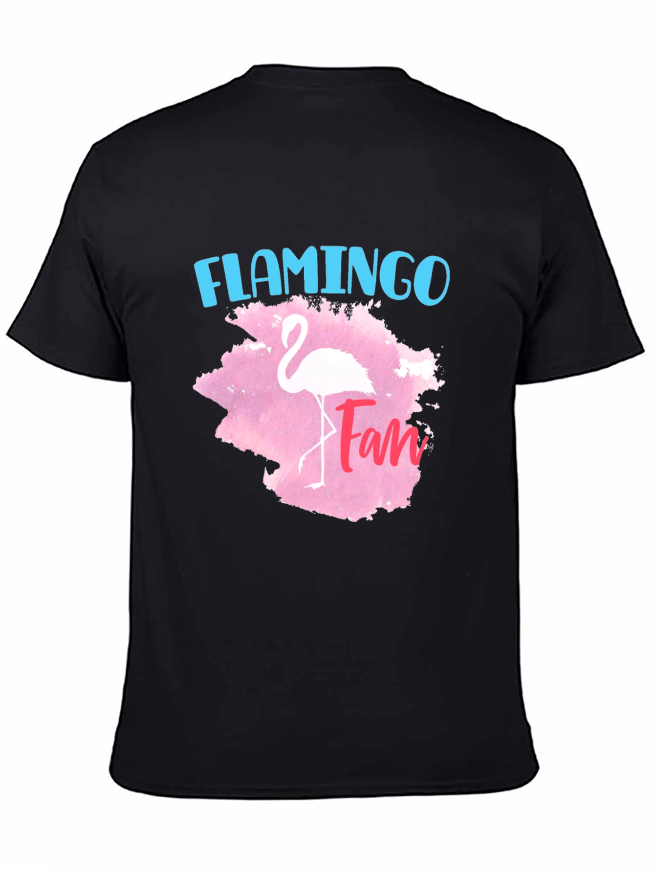 Black Flamingo Fan T-Shirt - Stylish Graphic Tee for Flamingo Lovers view 4