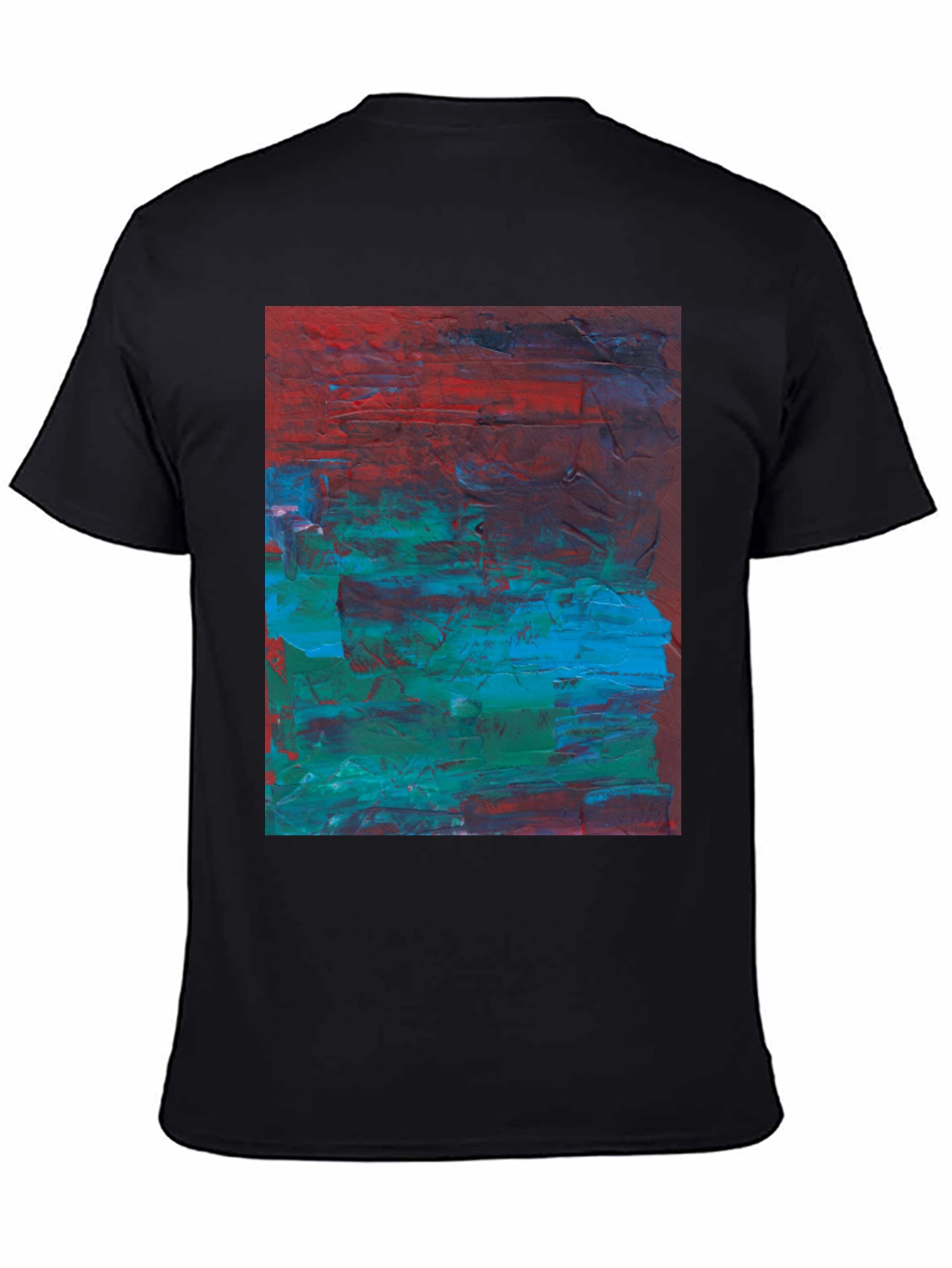 Black Abstract Art Tee - Bold & Unique Style view 4