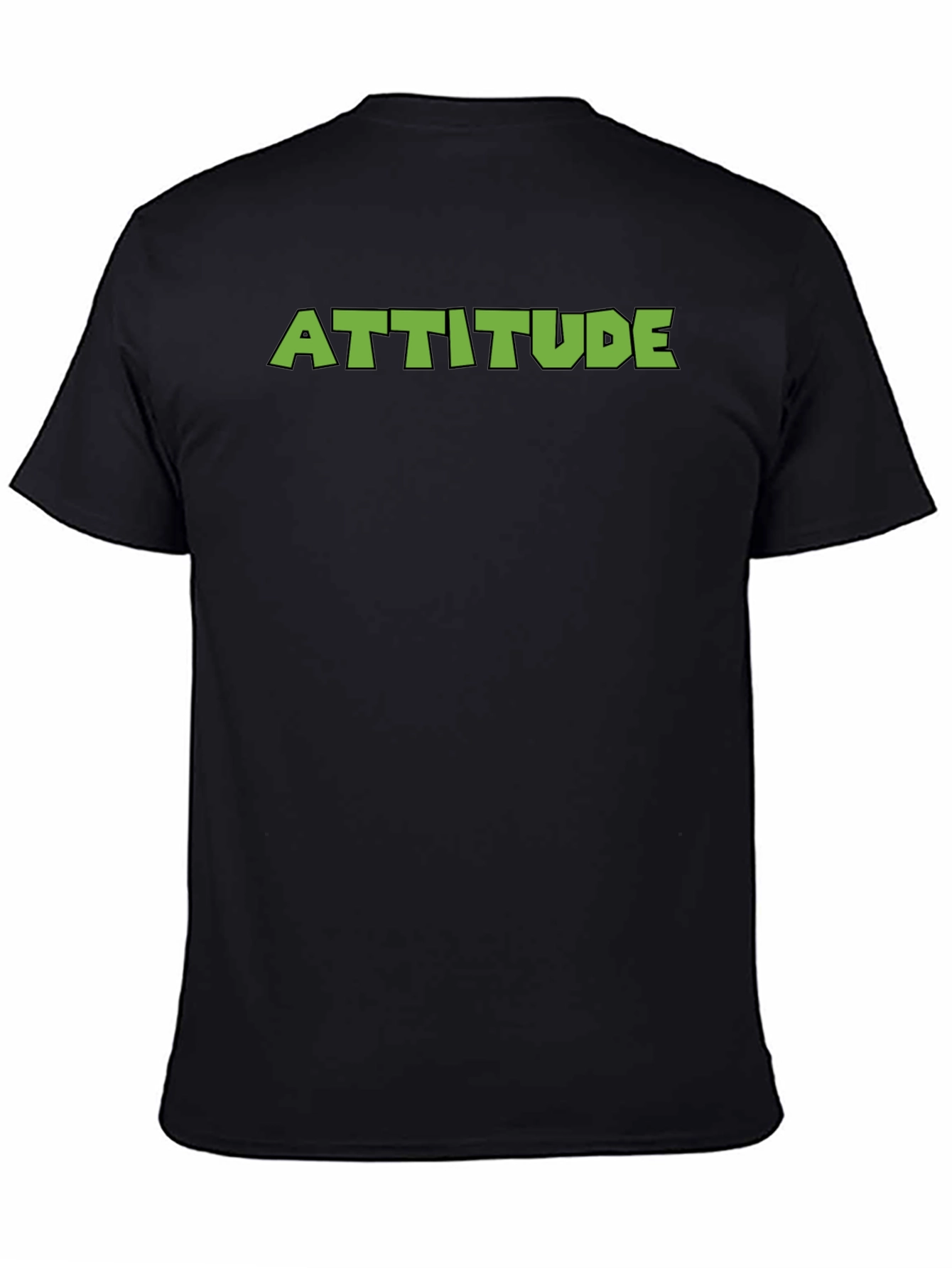 Black Attitude Graphic Tee - Black view 4