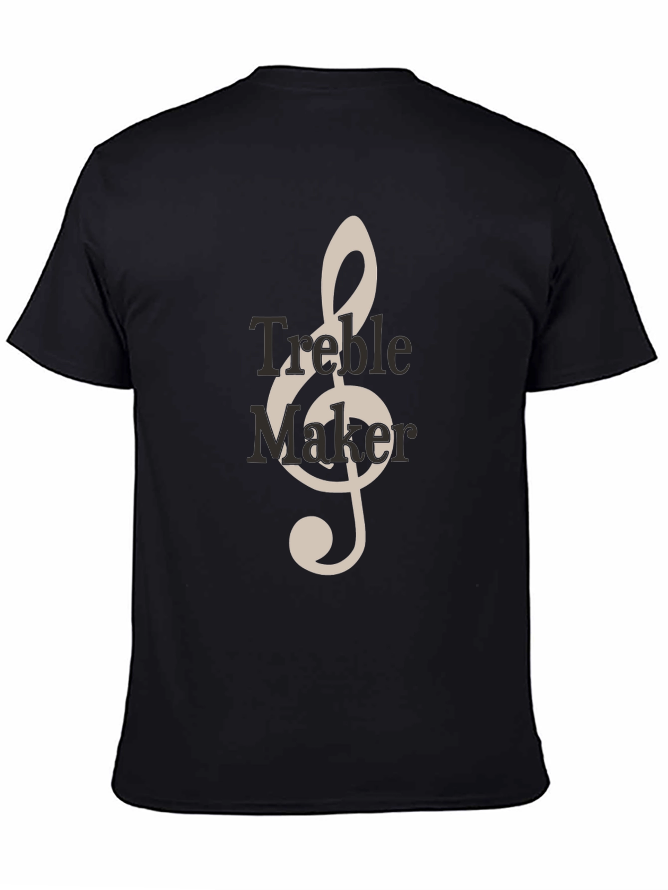 Black Treble Maker Graphic Tee - Music Lover's T-Shirt view 4