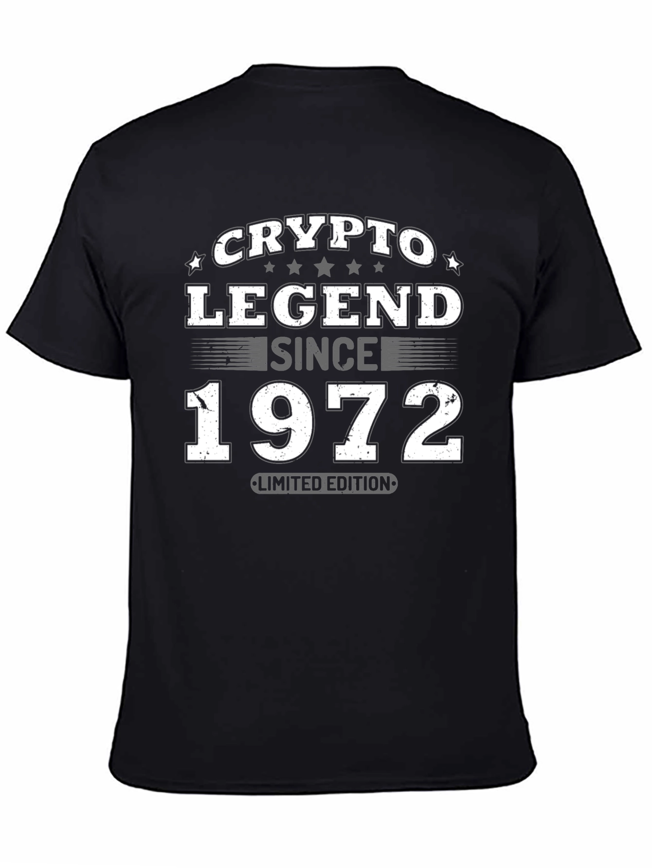 Black Crypto Legend Since 1972 Limited Edition Black T-Shirt view 4