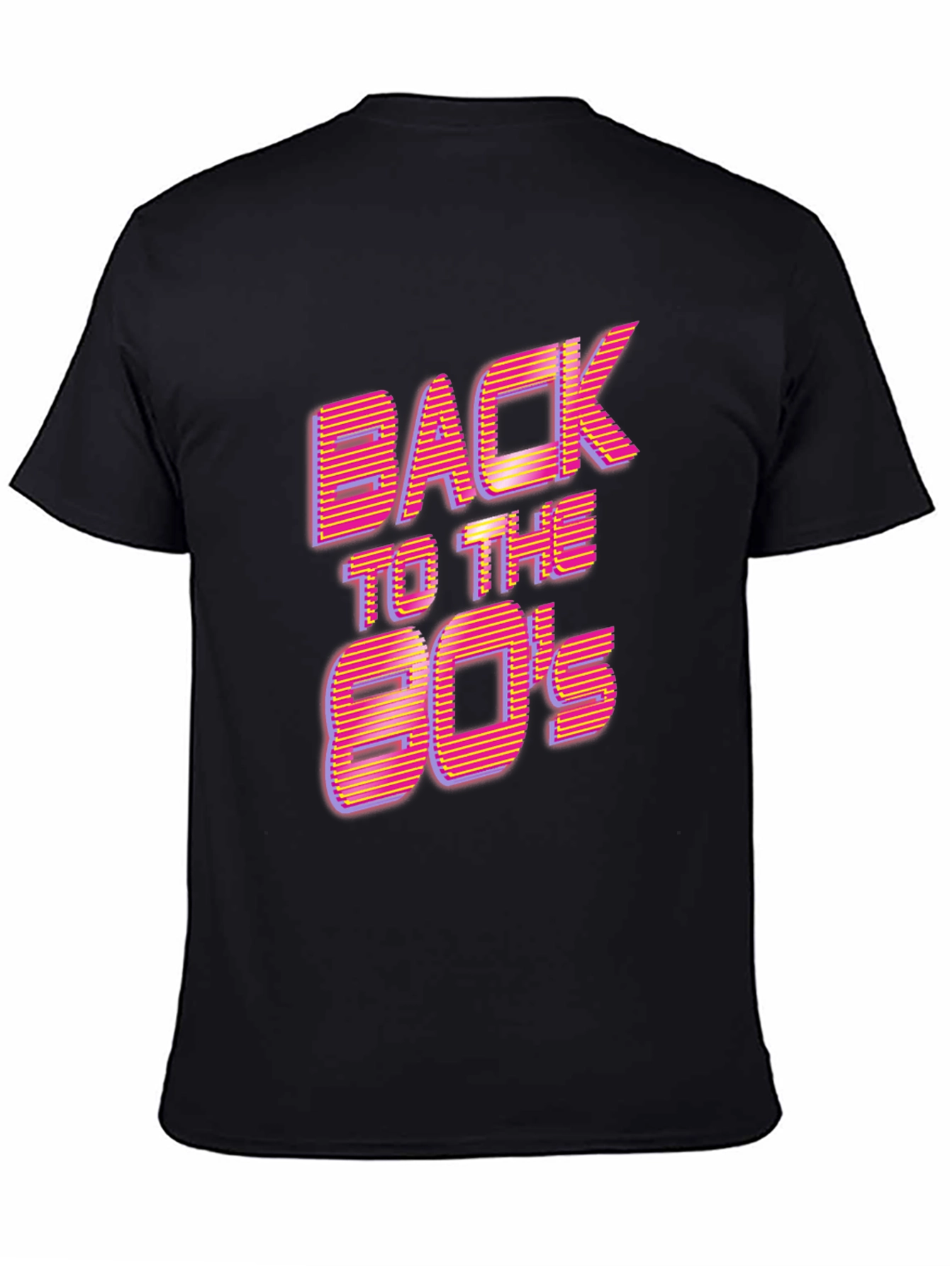 Black Back to the 80's Retro T-Shirt view 4