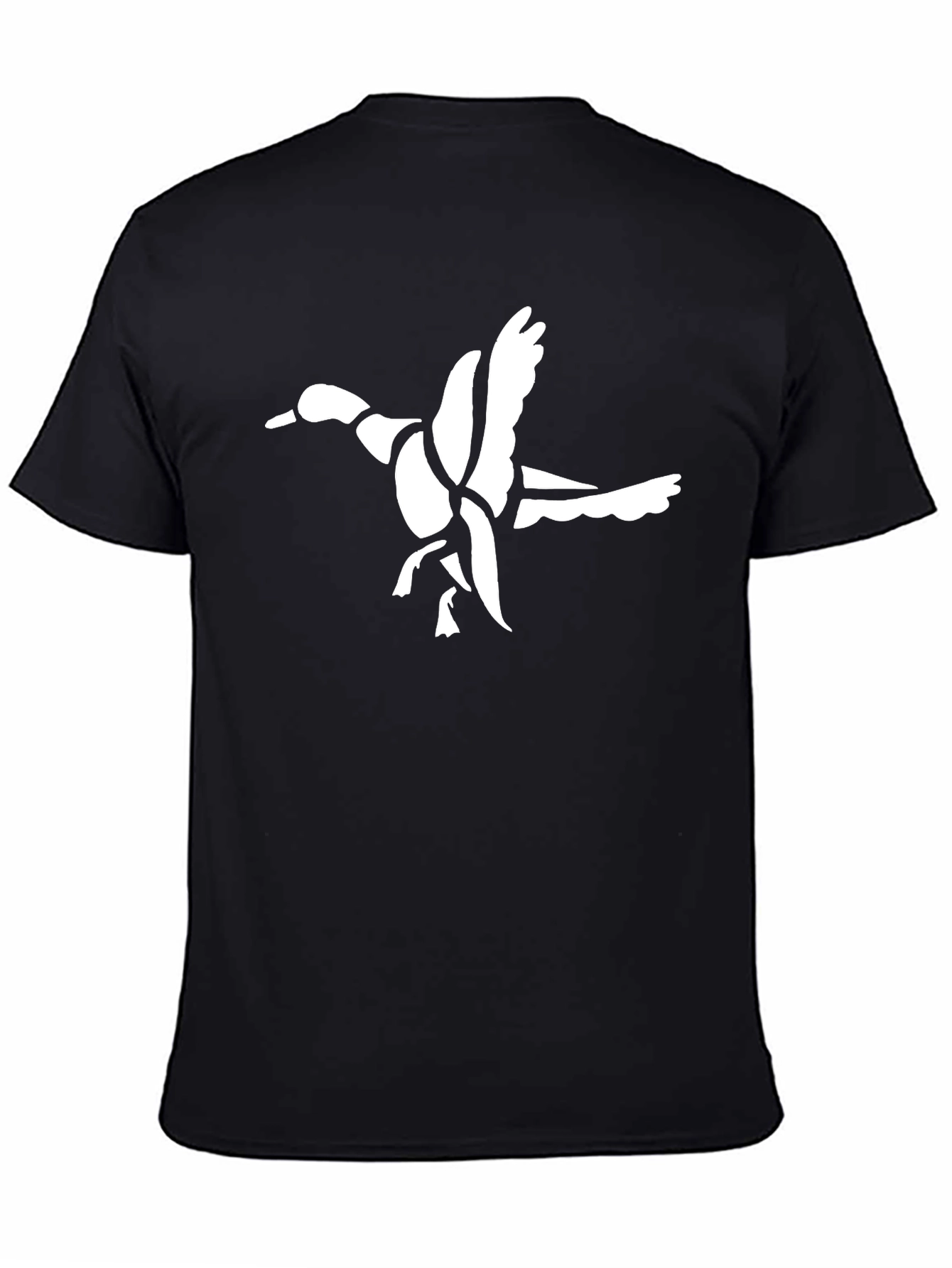 Black Duck Graphic Black Cotton T-Shirt view 4