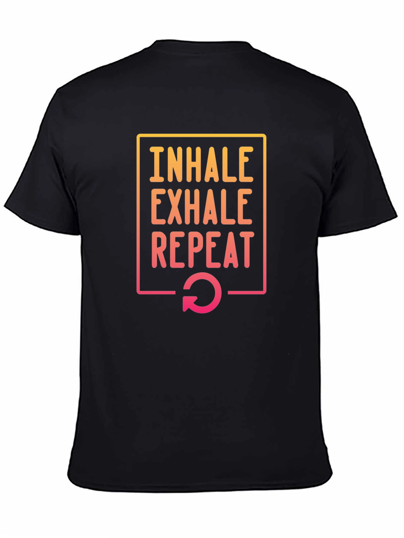Black Inhale Exhale Repeat Graphic Tee - Relax & Recharge view 4