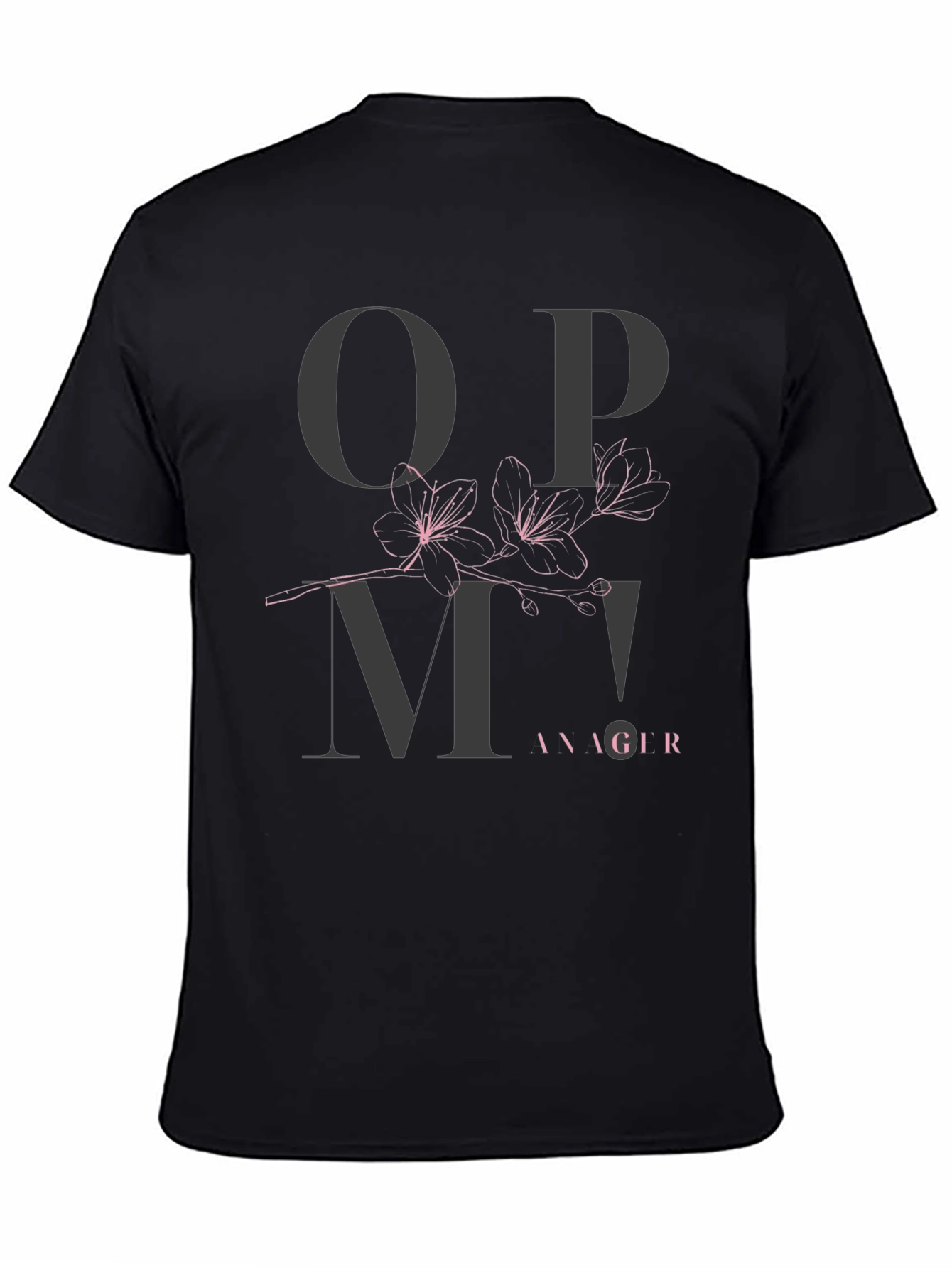 Black OPM Manager Black Graphic Tee view 4