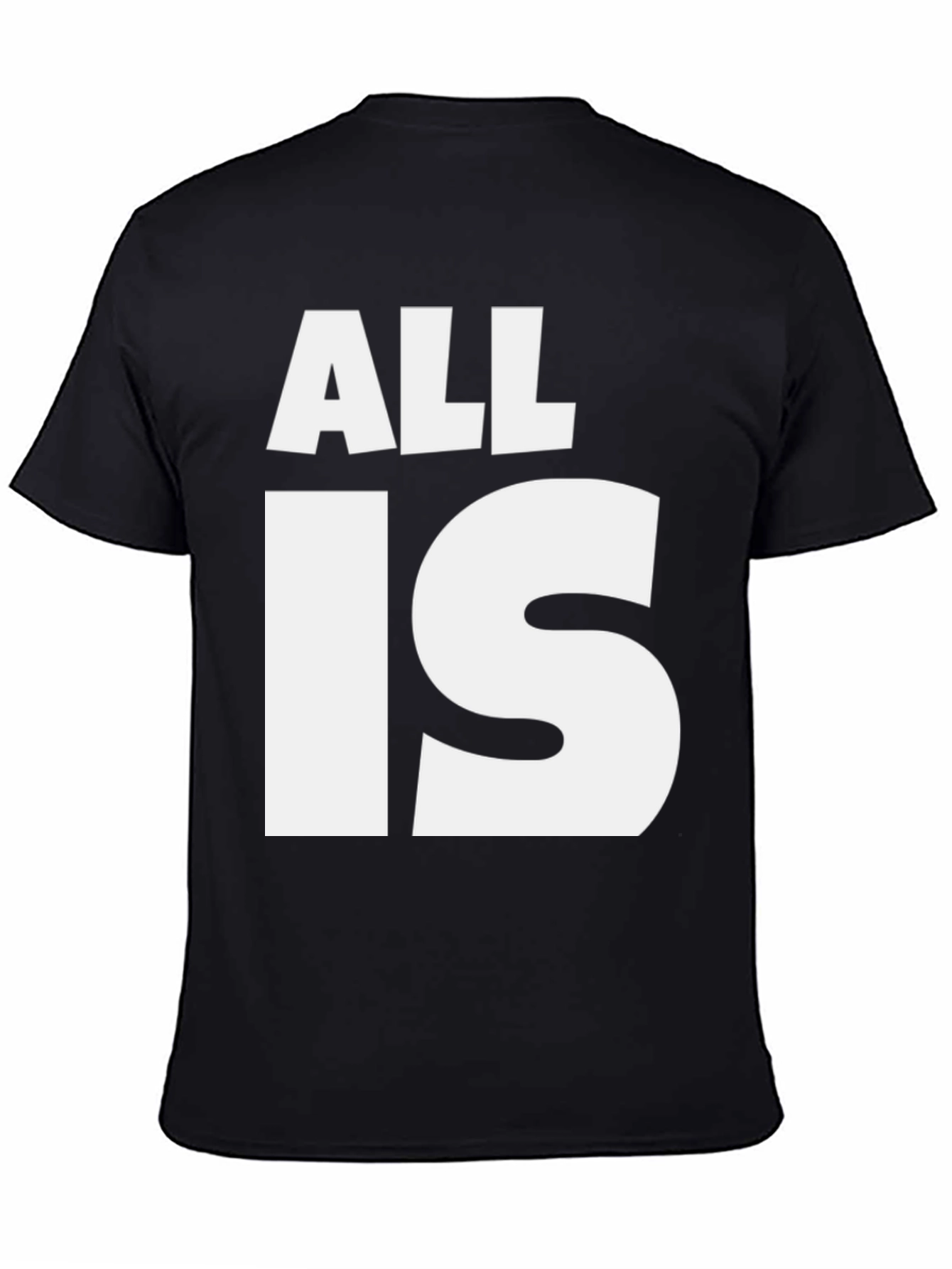 Black All Is Well Graphic Tee - Black Cotton T-Shirt view 4