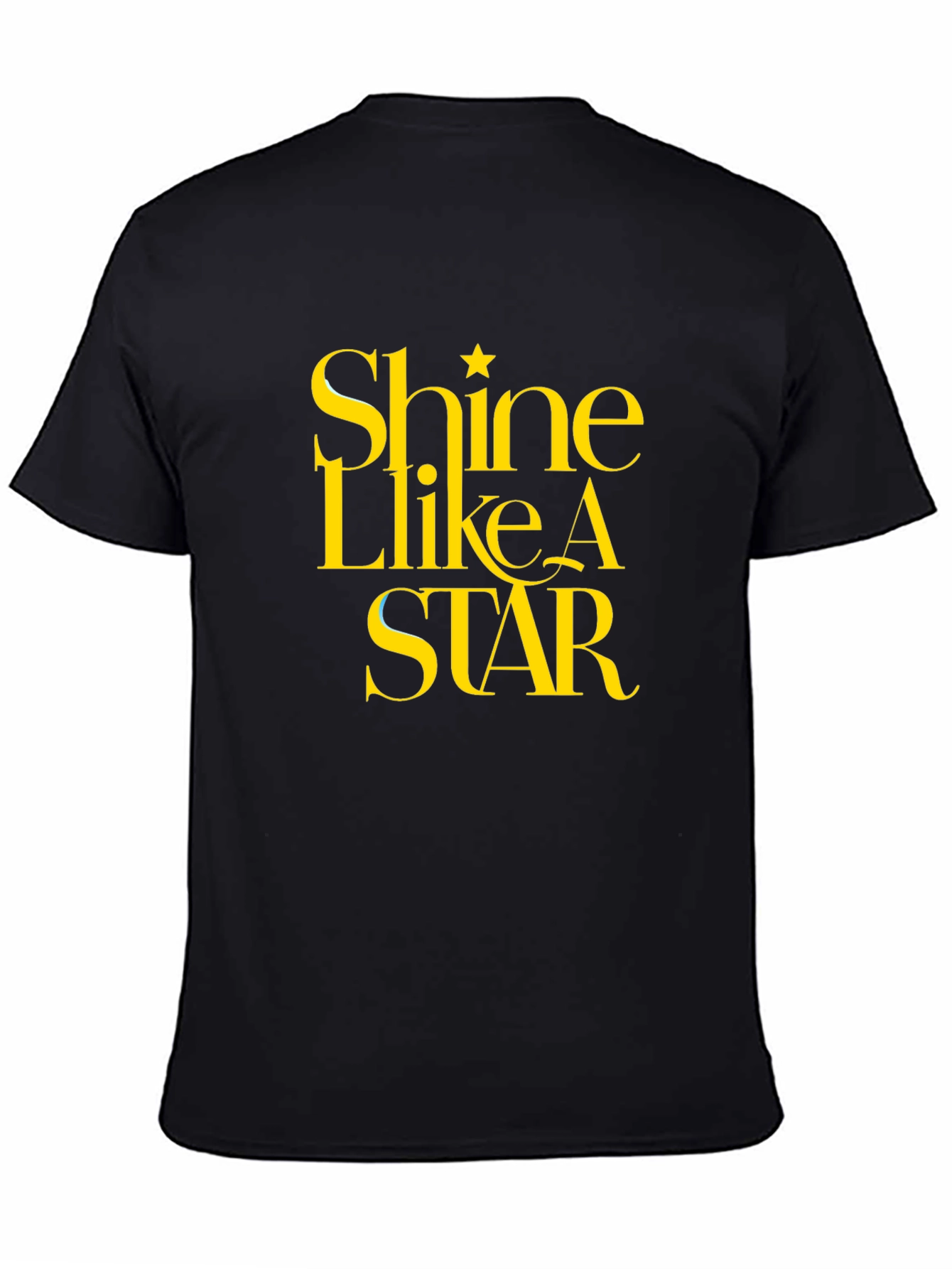Black Shine Like A Star Black Graphic Tee view 4
