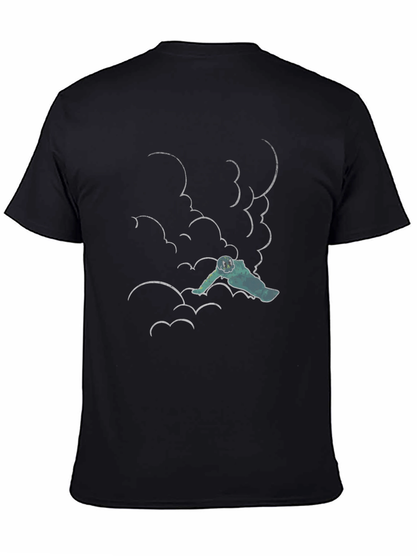 Black Cloud Climber Tee - Black Graphic T-Shirt view 4