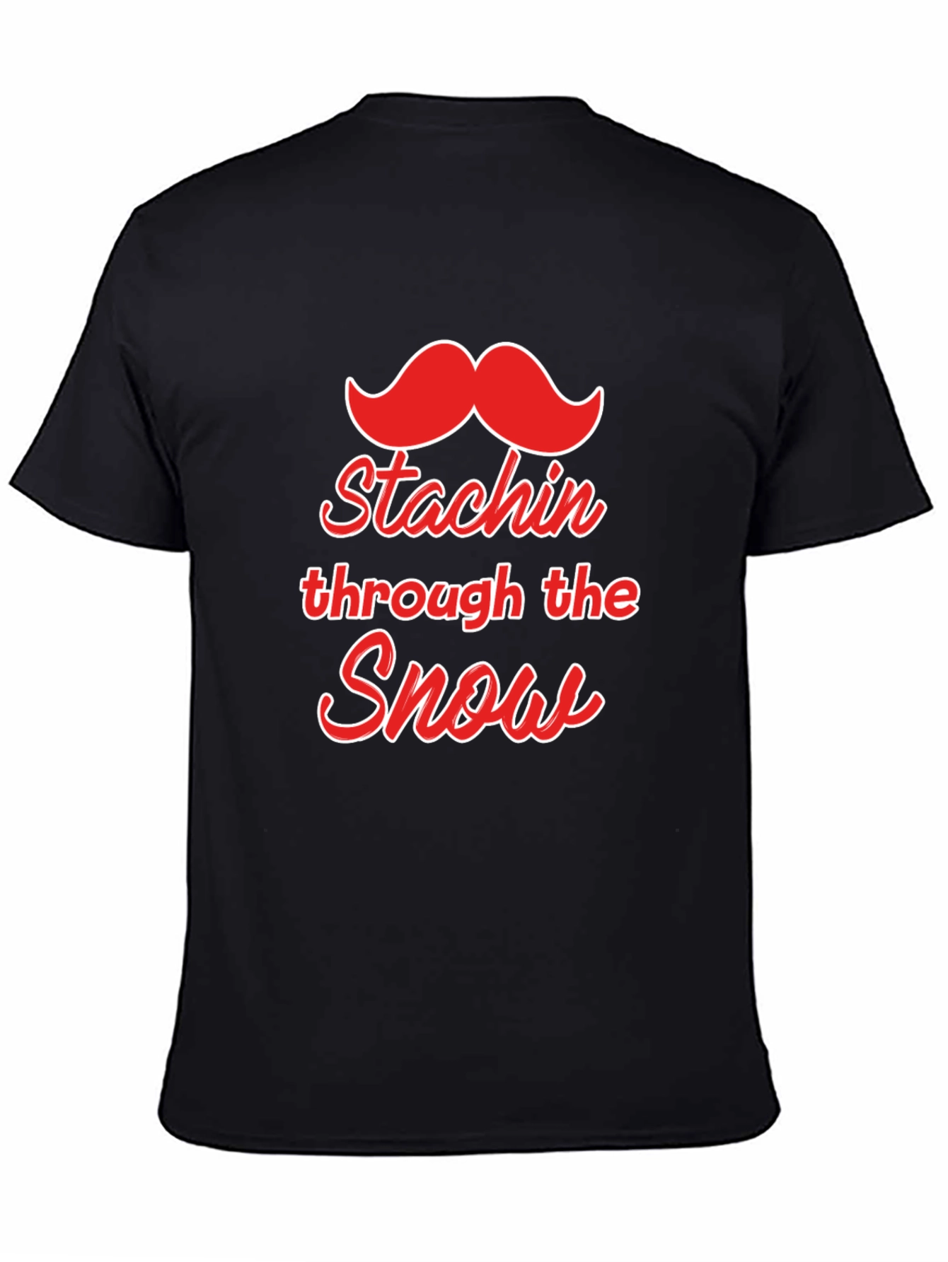 Black Stachin' Through the Snow Graphic Tee view 4