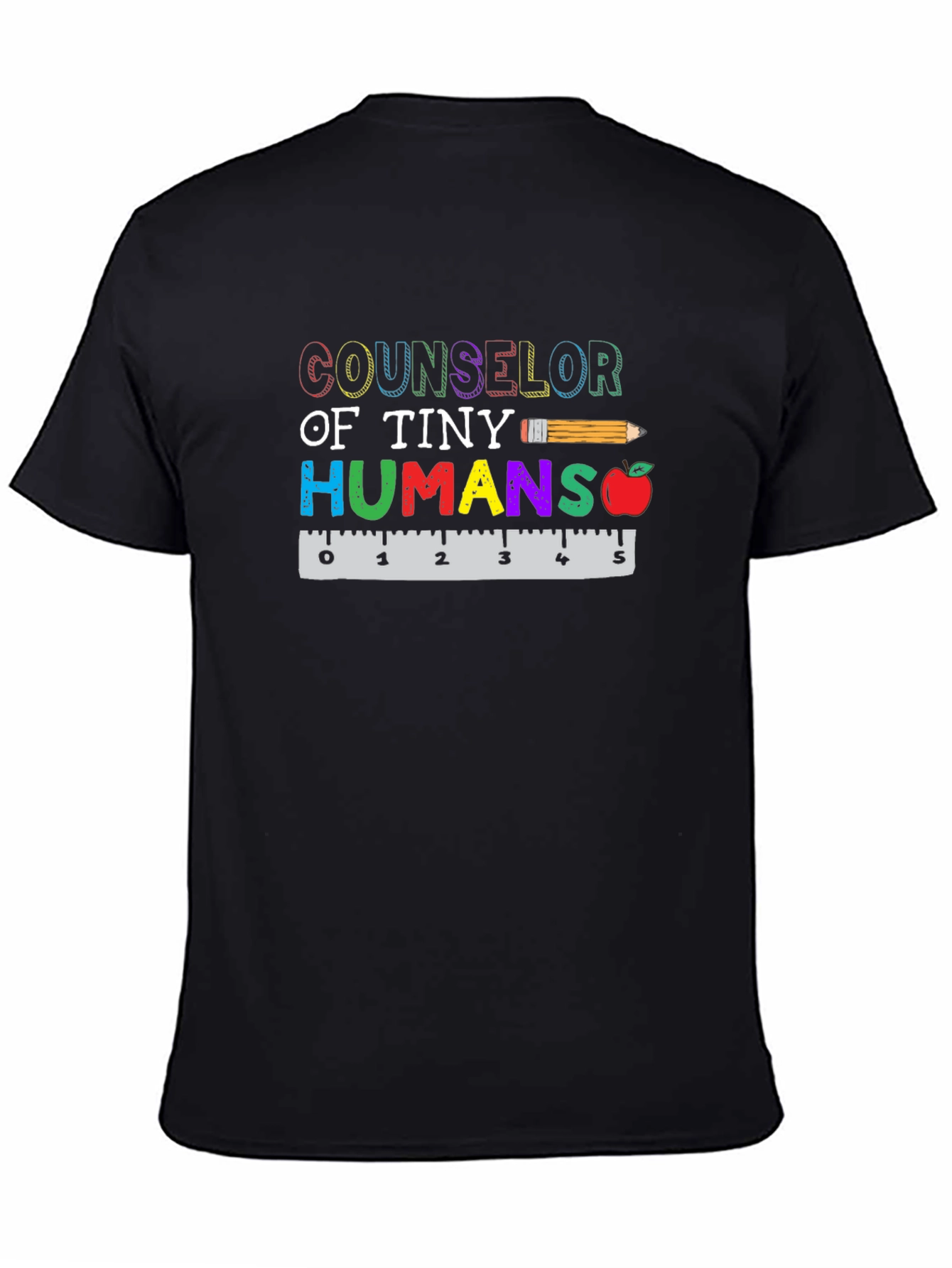Black Counselor of Tiny Humans Graphic T-Shirt view 4