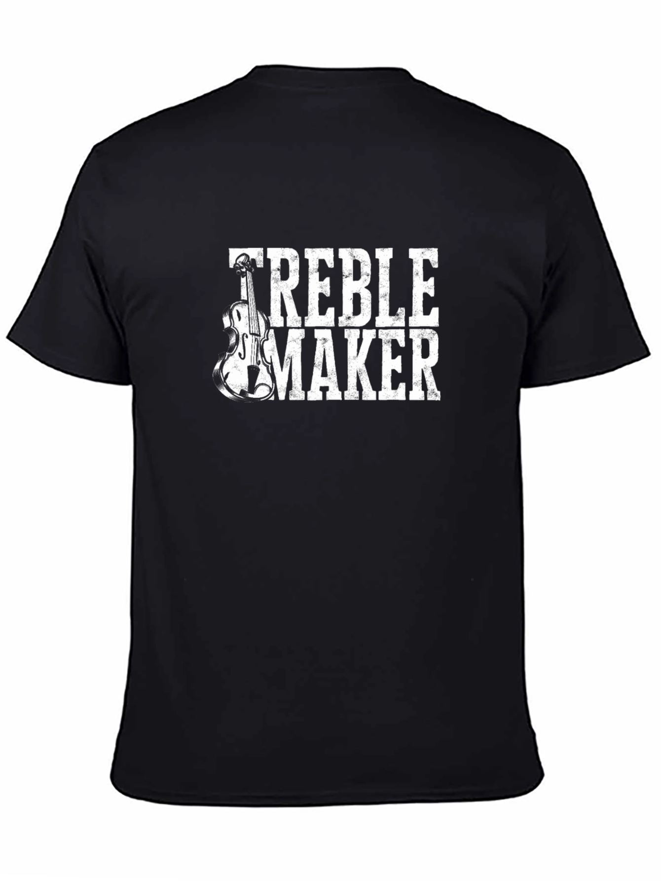 Black Treble Maker T-Shirt - Musician Graphic Tee view 4