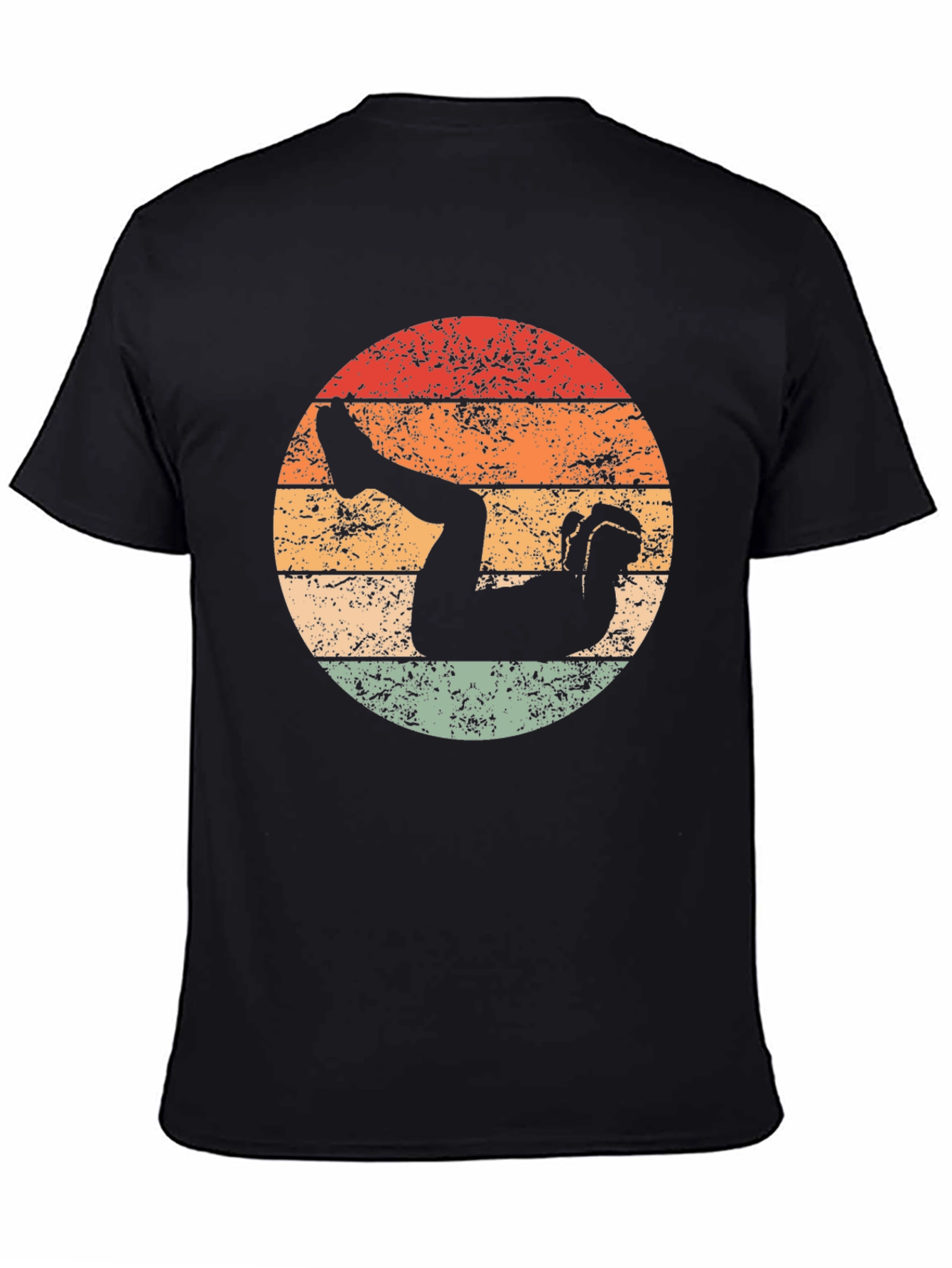Black Vintage Diver T-Shirt - Retro Style view 4