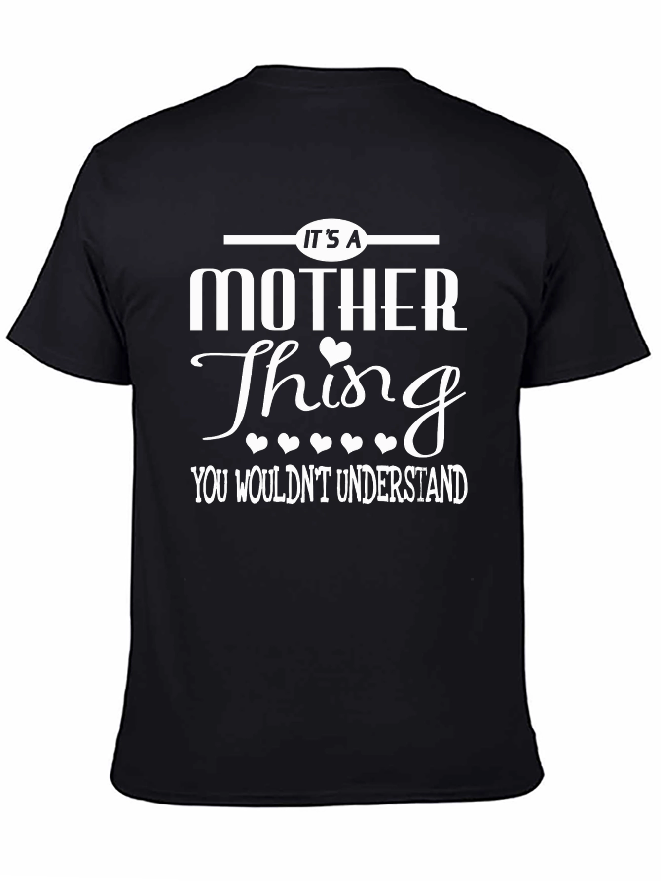 Black It's A Mother Thing T-Shirt - Unisex Cotton Tee view 4