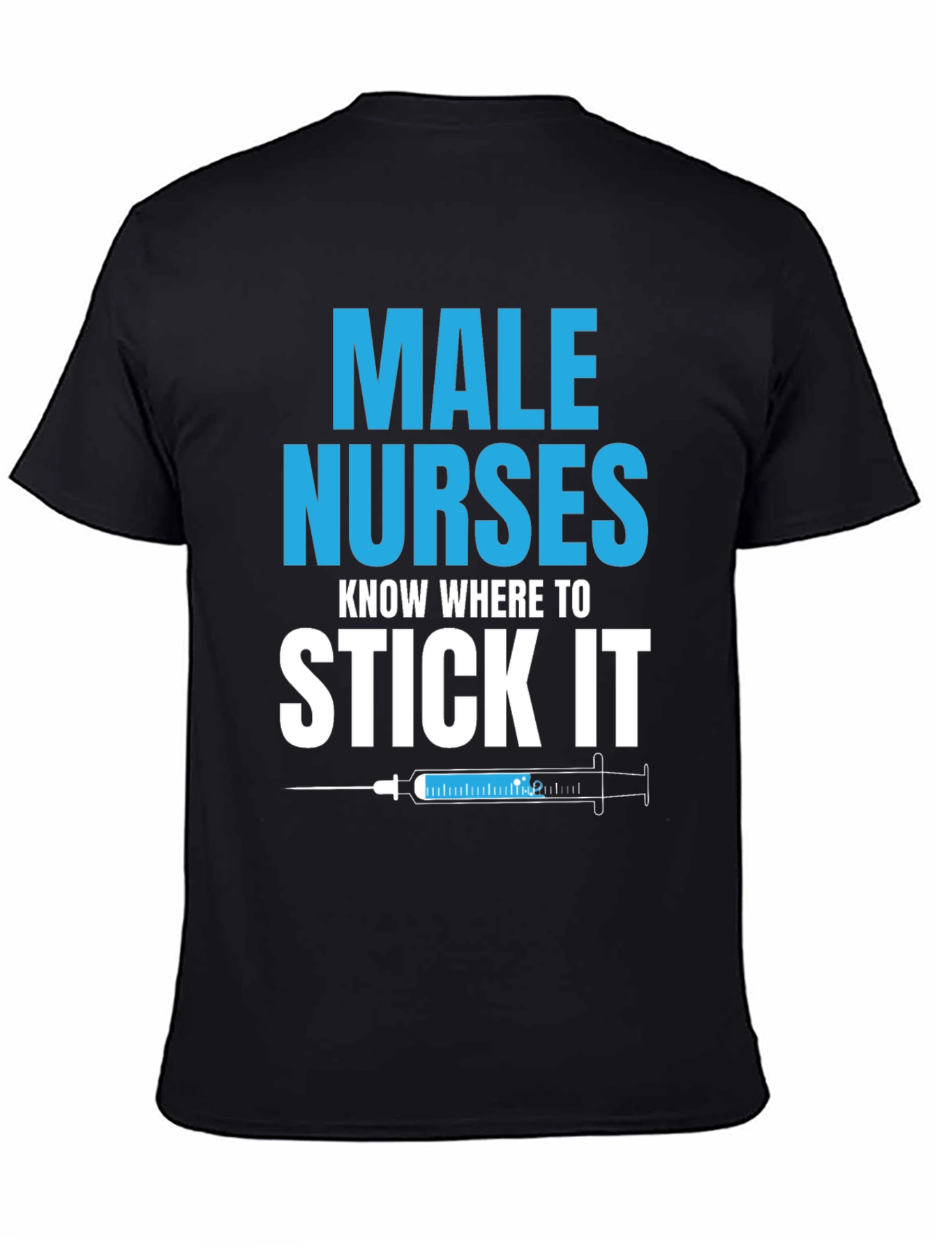 Black Male Nurses Funny T-Shirt view 4